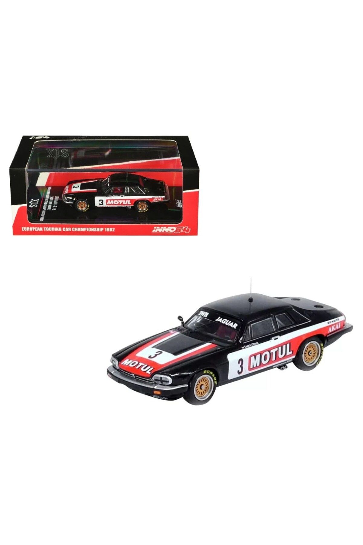 Inno 1:64 Jaguar XJ-S #3 ''TEAM TWR MOTUL'' European Touring Car Championship 1982 T. Walkinshaw /