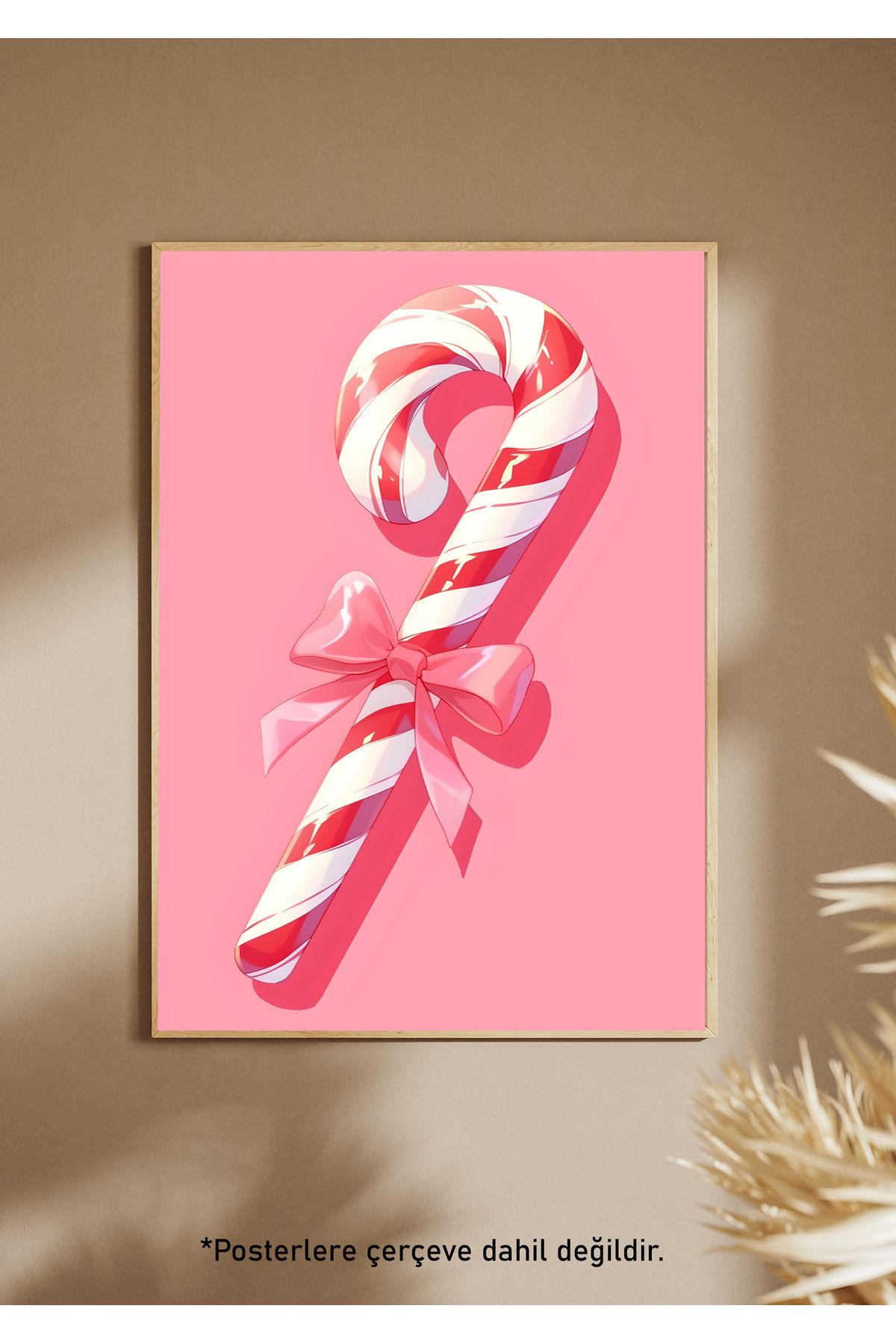 One Little Happiness PINK CANDY Poster Estetik Duvar Posteri , Çerçevesiz Poster