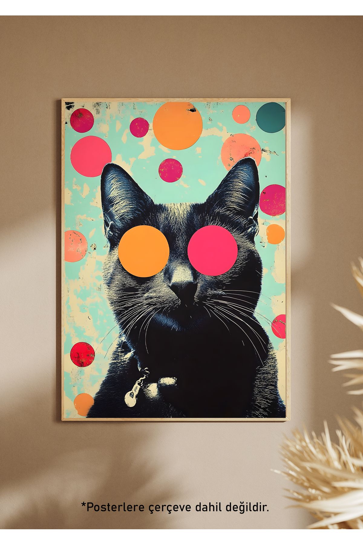 One Little Happiness DOT CAT Poster Estetik Duvar Posteri , Çerçevesiz Poster