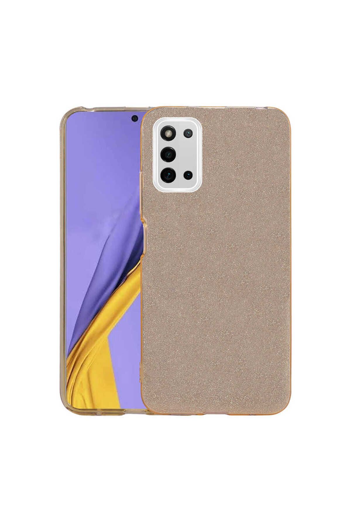 halkhouse Galaxy A03S Kılıf Renkli Simli Parlak Şık Sert Kadın Kapak Shining Silikon