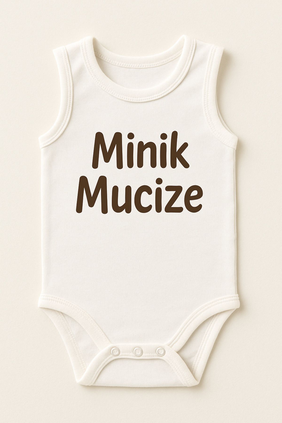Sckids Bebek %100 Organik Pamuklu yazılı 3-6-9-12 Ay 1-2-3 Yaş Kolsuz Bebek Body Zıbın