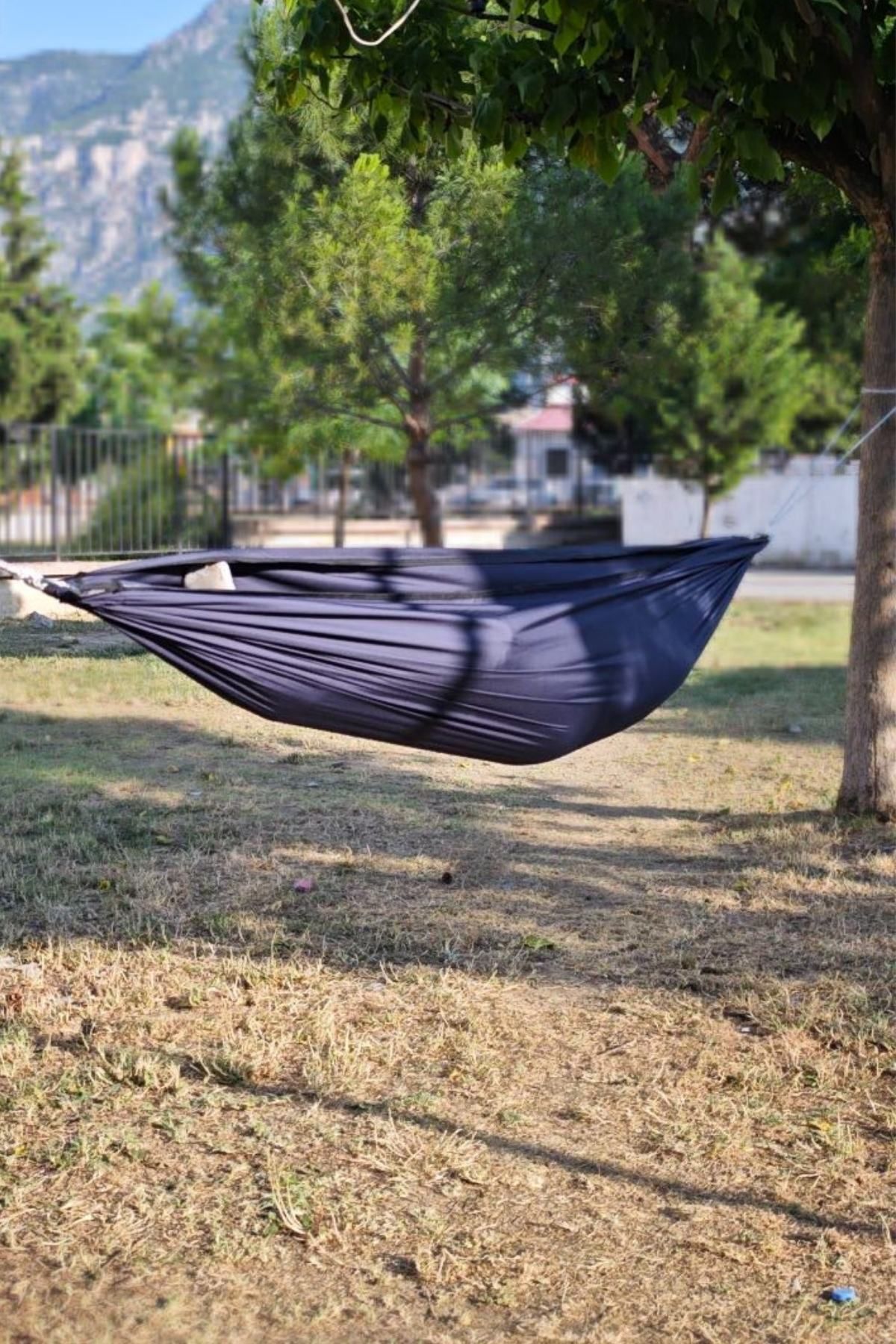 Med Online Kamp Piknik Hamağı Outdoor Su İtici Kumaş Katlanabilir Taşınabilir Kılıflı Bahçe Balkon Salıncak