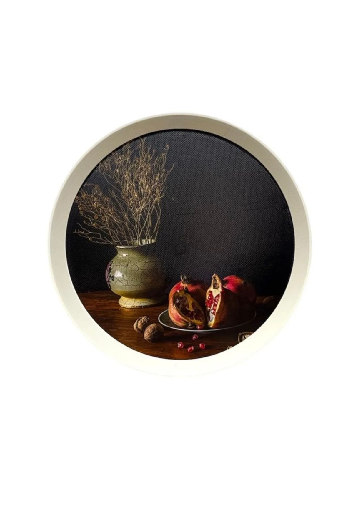 heybecollection Yuvarlak Modern Tasarımlı Tepsi