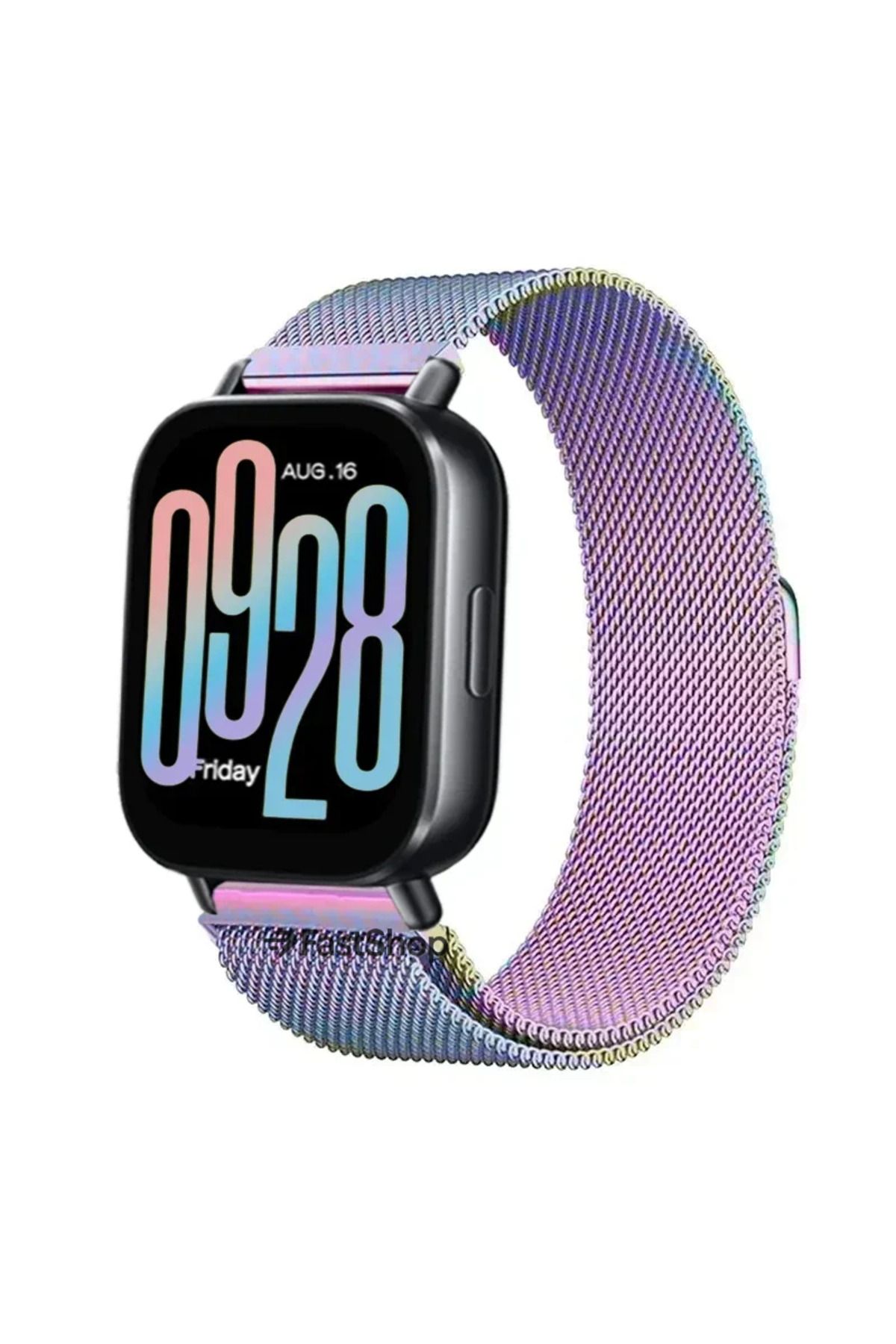 MMPSHOP Xiaomi Redmi Watch 5 Active / Watch 5 Lite Uyumlu 22mm Örgü Metal Hasır Manyetik akıllı saat Kordonu