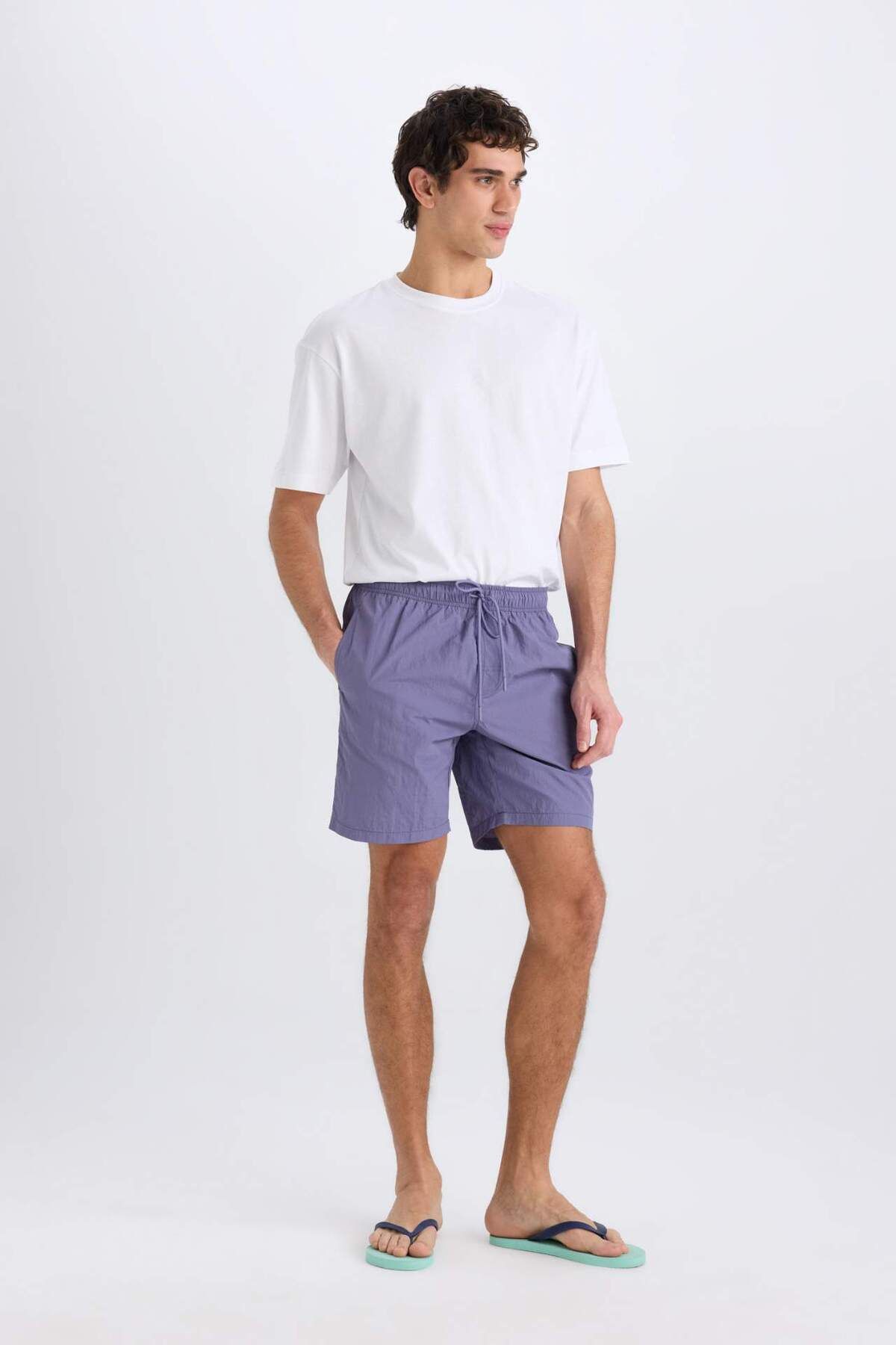 DeFacto-Regular Fit Mesh Lined Above Knee Sea Shorts E0978Ax25Hs 2
