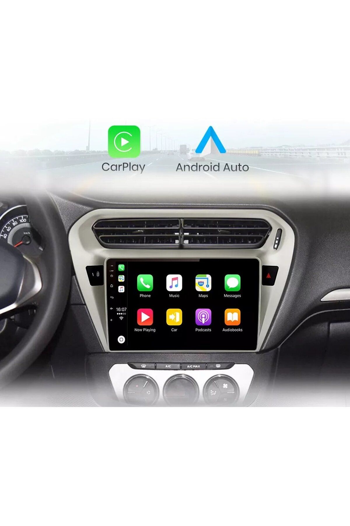 SOUNDCİTY PEUGEOT 301 GRİ 2012-2024 UYUMLU MULTİMEDYA CARPLAY EKRAN SETİ 2 GB RAM 32 HAFIZALI