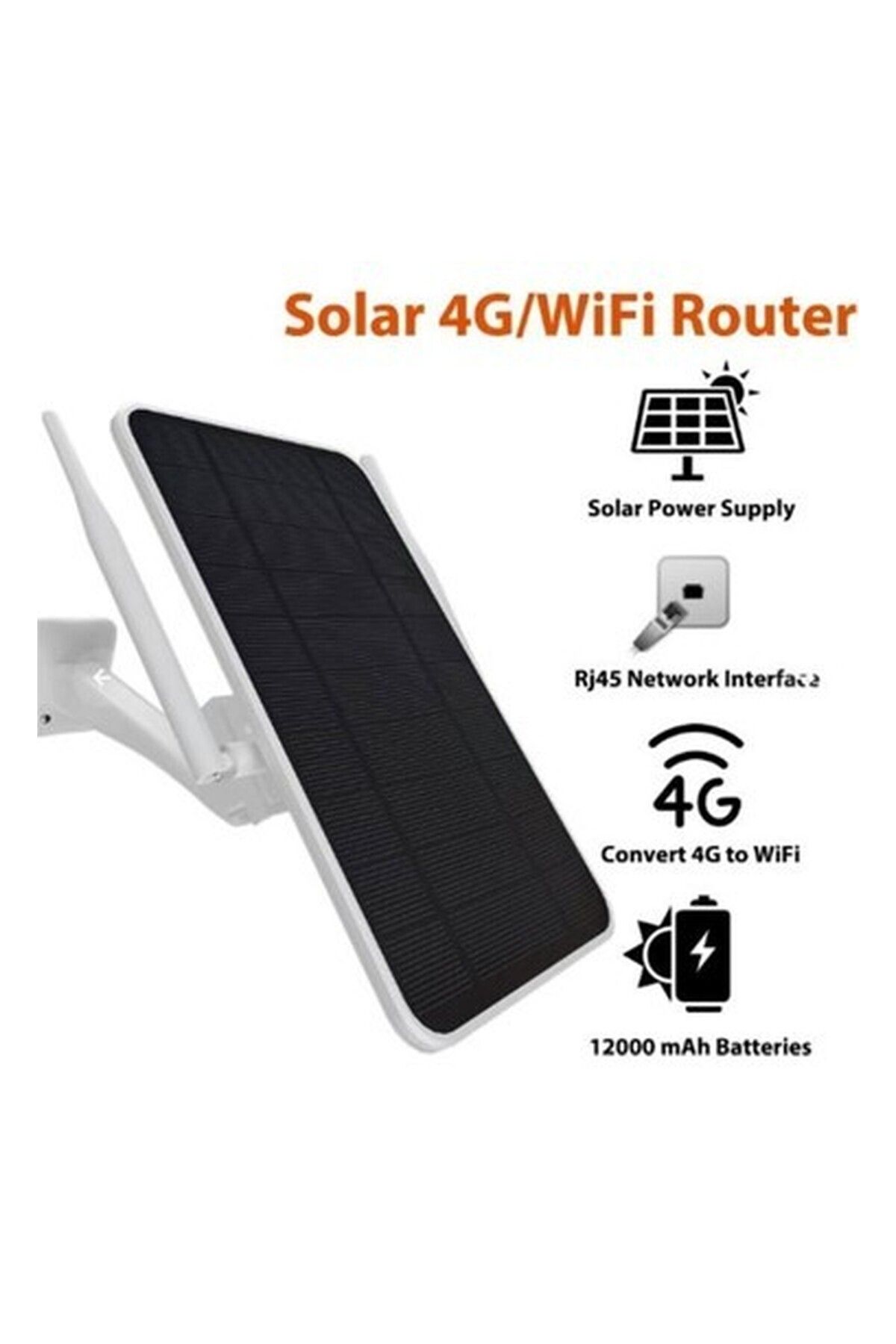 Nusrat Bilişim Apronx APX-SR406 Wireless 4g Solar Modem 6W (8 Kullanıcı) 12000MAH