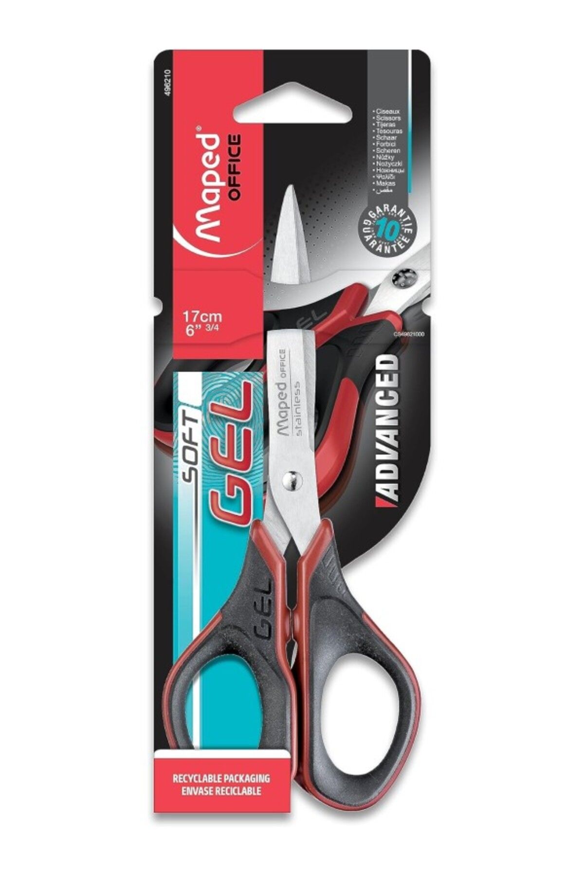 ShopZum 17 Cm Advanced Gel Simetrik Makas