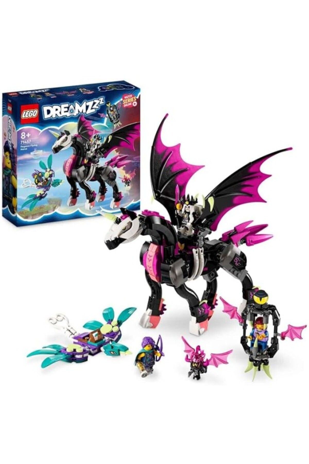 ShopZum Lego® Dreamzzz™ Uçan At Pegasus 71457-8 Yaş Ve Üzeri Macera Sever Çocuklar 2 Farklı Yapım