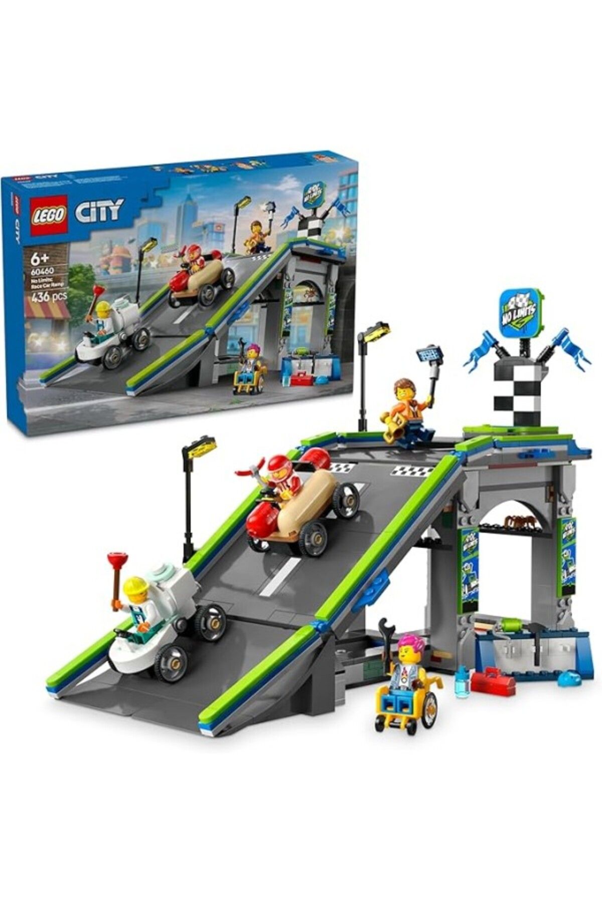 ShopZum Lego City Senin Kuralların: Yarış Arabası Rampa Parçası 60460-6 Yaş Ve Üzeri Çocuklar Için Sürücü