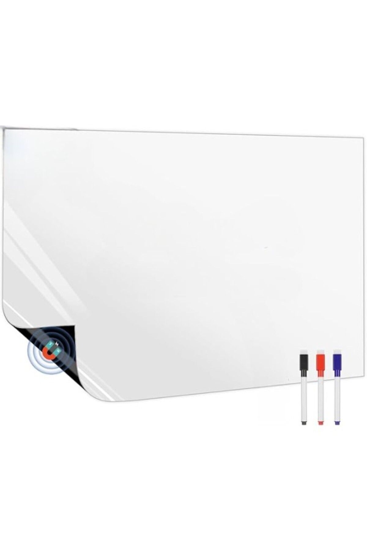 ShopZum ® Mıknatıslı Beyaz Tahta Magnet Planlayıcı | 3 Adet Silgili Mıknatıslı Kalem Hediyeli | 35X50Cm |