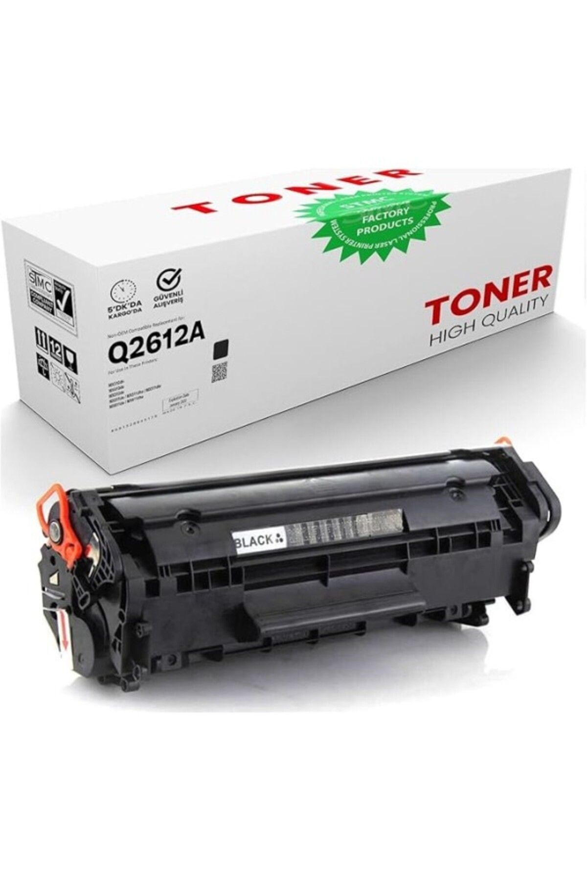 ShopZum Tkz Hp Laserjet Uyumlu Q2612a 1005/1010/1012/1015/1018/1020/1022/ 2000 Sayfa Kapasiteli