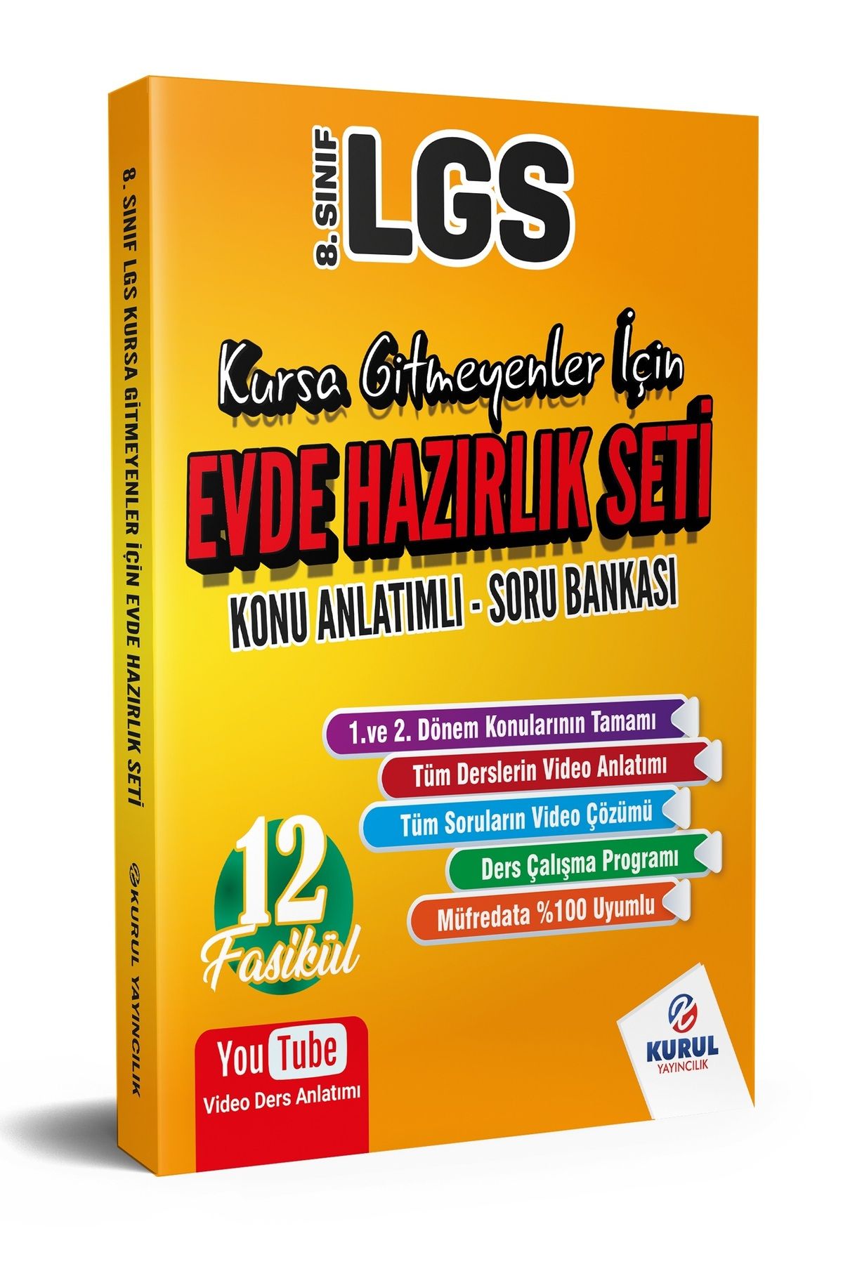 Kurul Yayıncılık 2026 8.sınıf Lgs Tüm Dersler Evde Hazırlık Seti Konu Anlatımlı Ve Soru Bankası