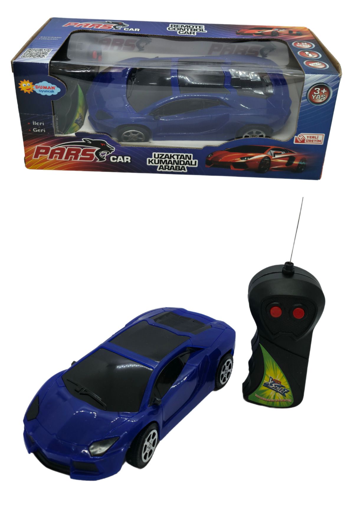 RAF Store Pilli Uzaktan Kumandalı 2 Fonksiyon (İleri-Geri) 18 Cm Pars Araba 1:24 Ölçek 27 Mhz