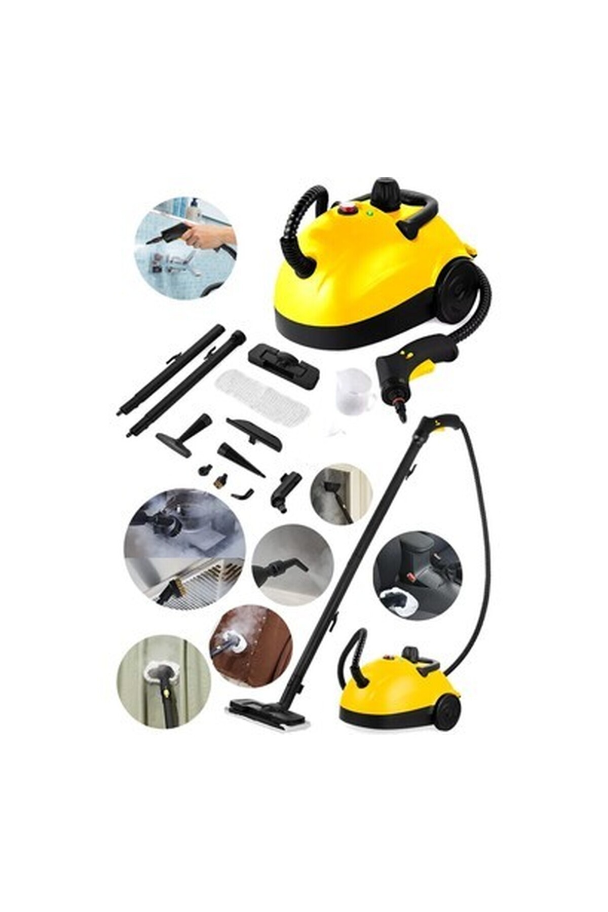 STAXX POWER Elektrikli Çoklu Detay Performans Paslanmaz Kazan Isıtmalı Depo Buharlı Temizlik Makinesi 2500 W 5 bar