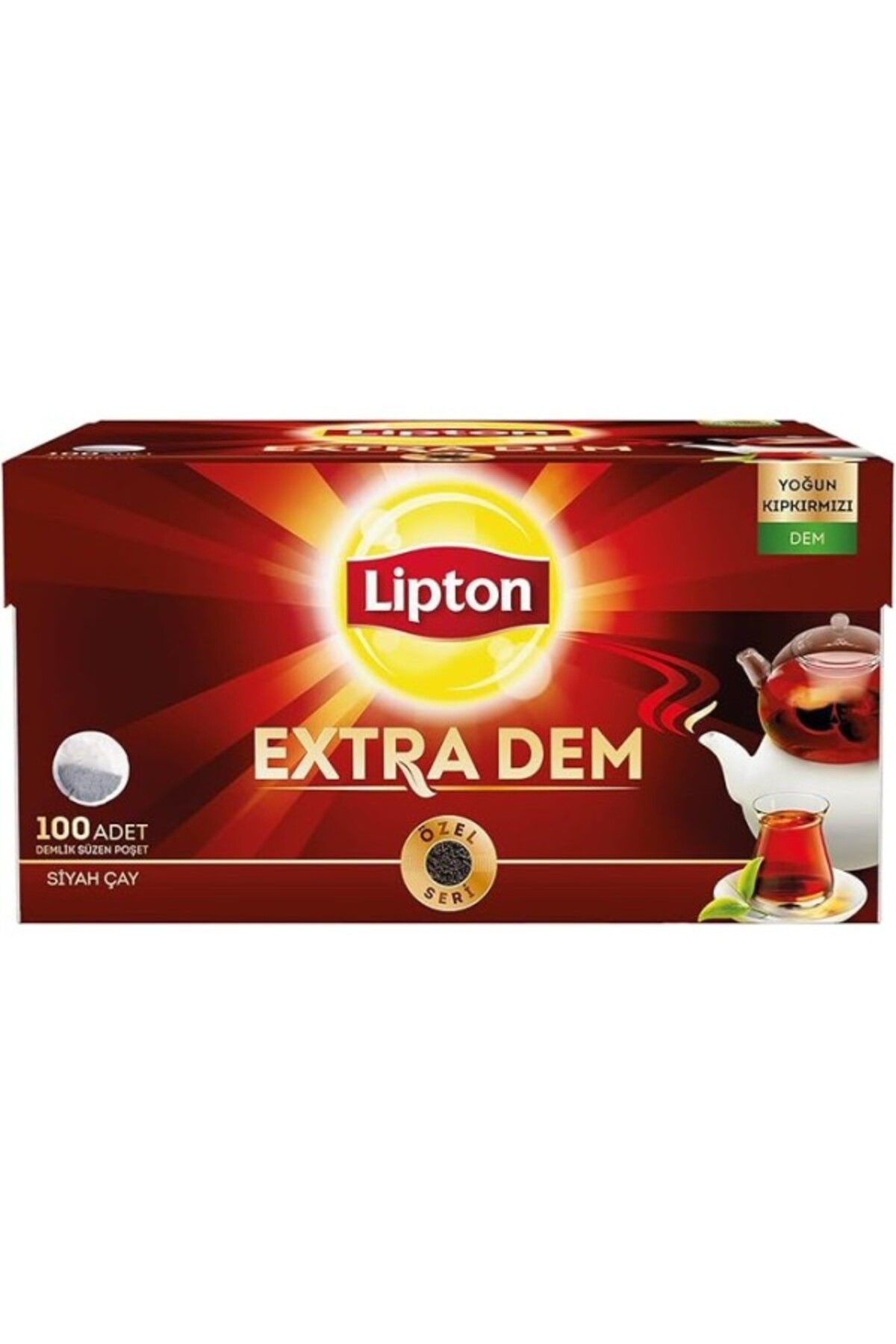 ShopZum Extra Dem Demlik Süzen Poşet Siyah Çay 100'Lü Paket