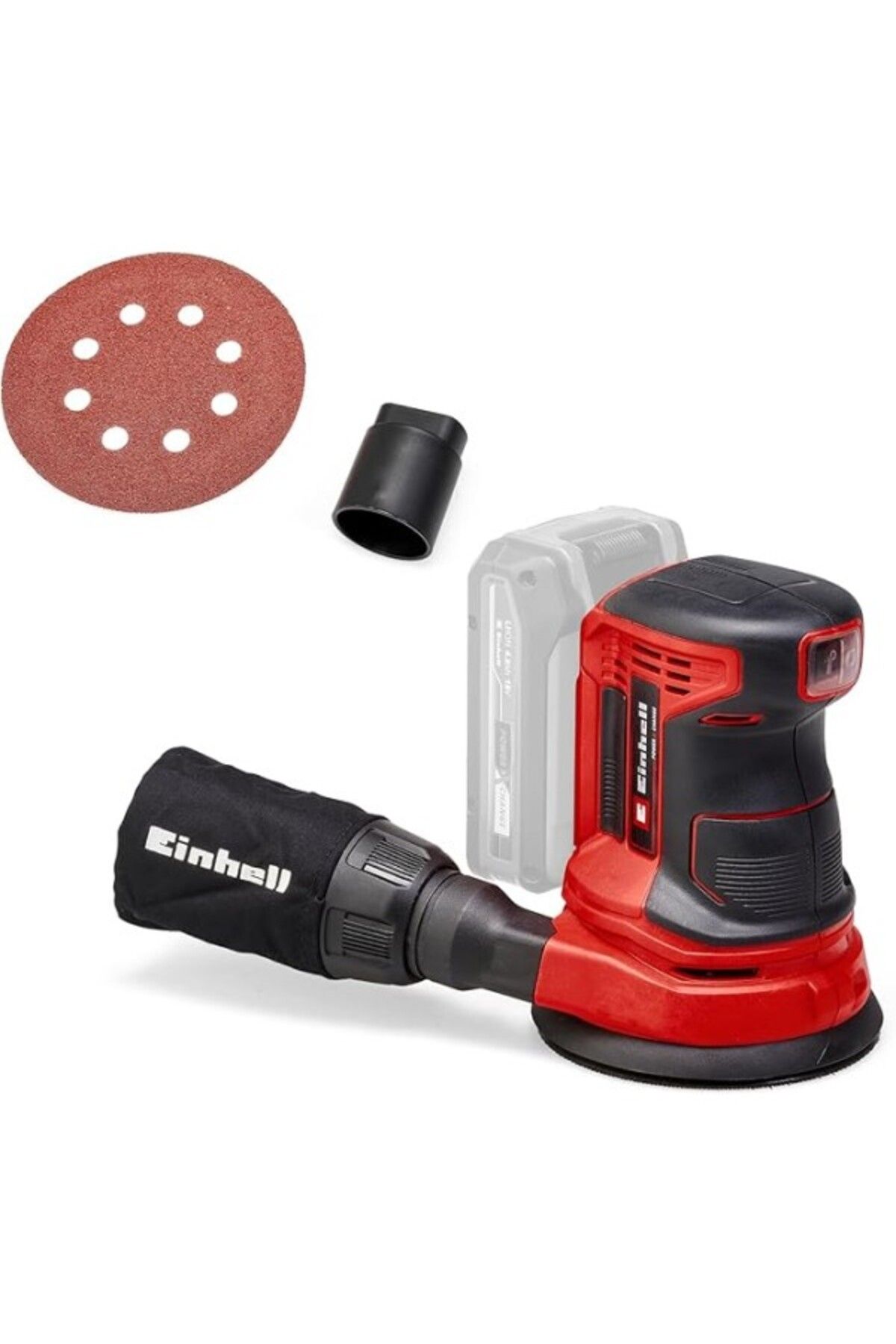 ShopZum Te-Rs 18 Li - Solo, Akülü Eksantrik Zımpara, Siyah/Kırmızı