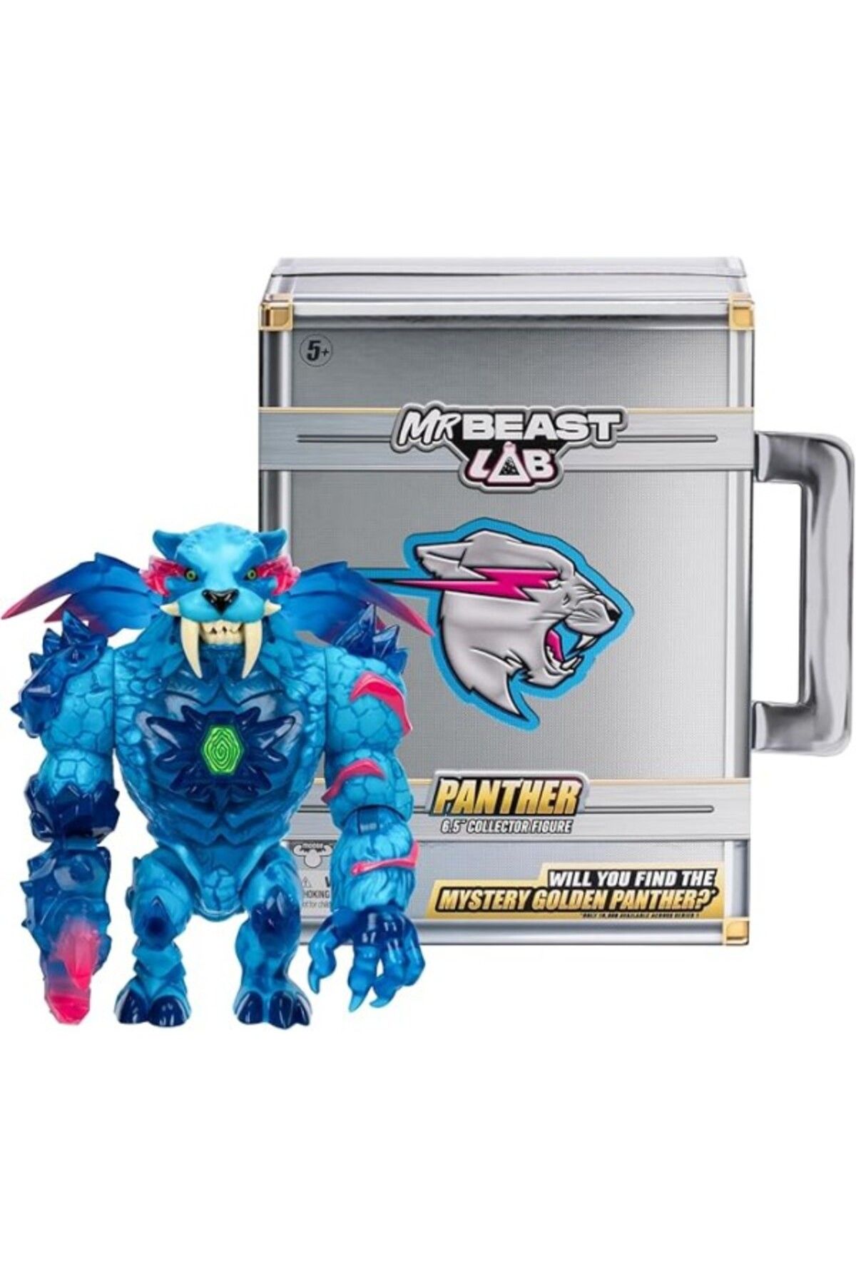 ShopZum Mrbeast Lab Apex Beast Panther Koleksiyoncu Figürü, 15,9 Cm Boyunda, Aşırı Detaylı, Birinci Sınıf