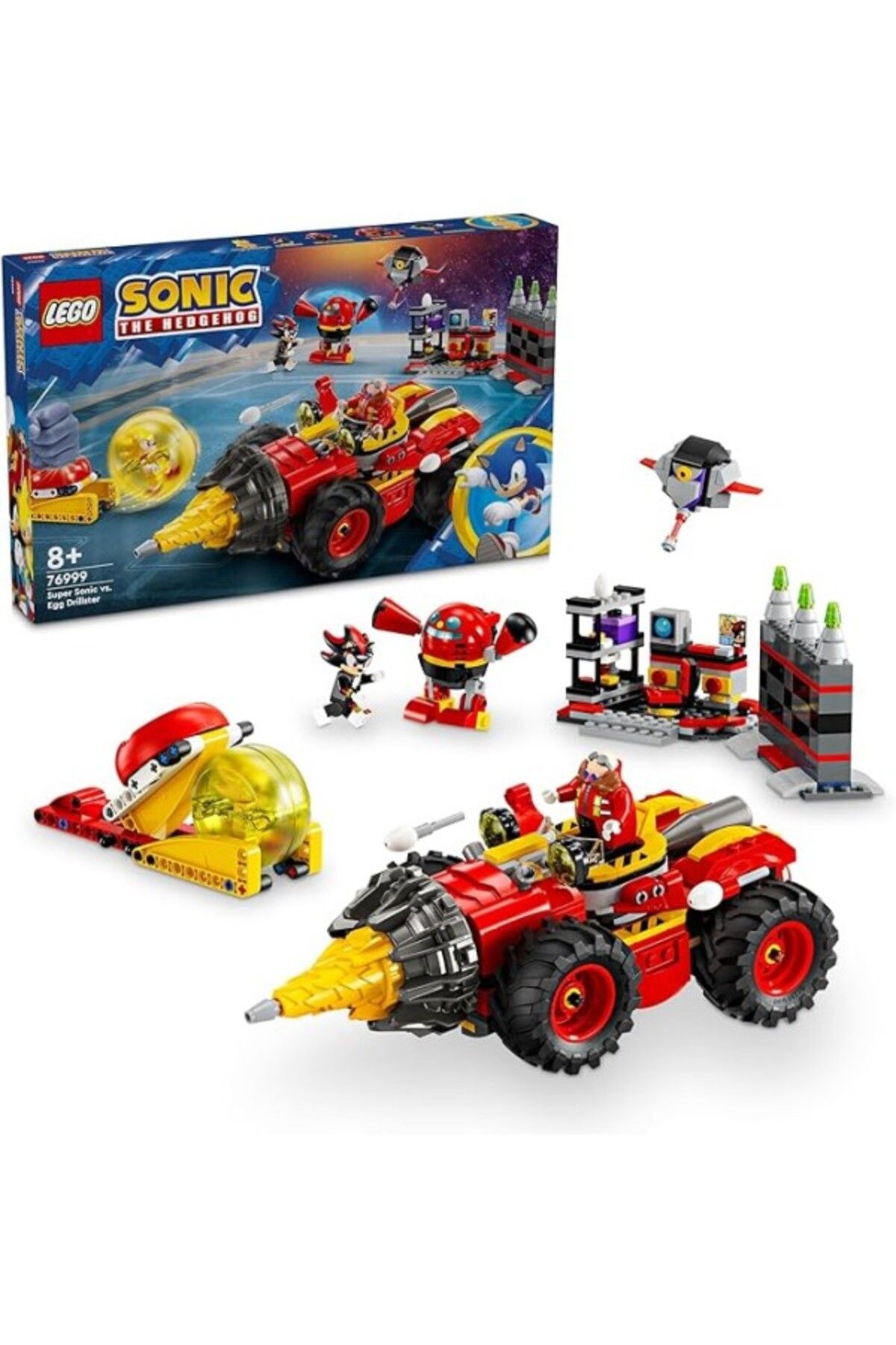 ShopZum Sonic The Hedgehog Super Sonic, Egg Drillster’A Karşı 76999 – 8 Yaş Ve Üzeri Kız Ve Erkek