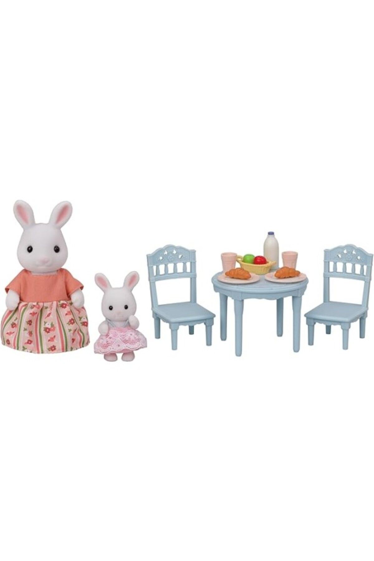 ShopZum Sylvanian Families Kar Tavşanı Anne Ve Bebek Kahvaltı Seti