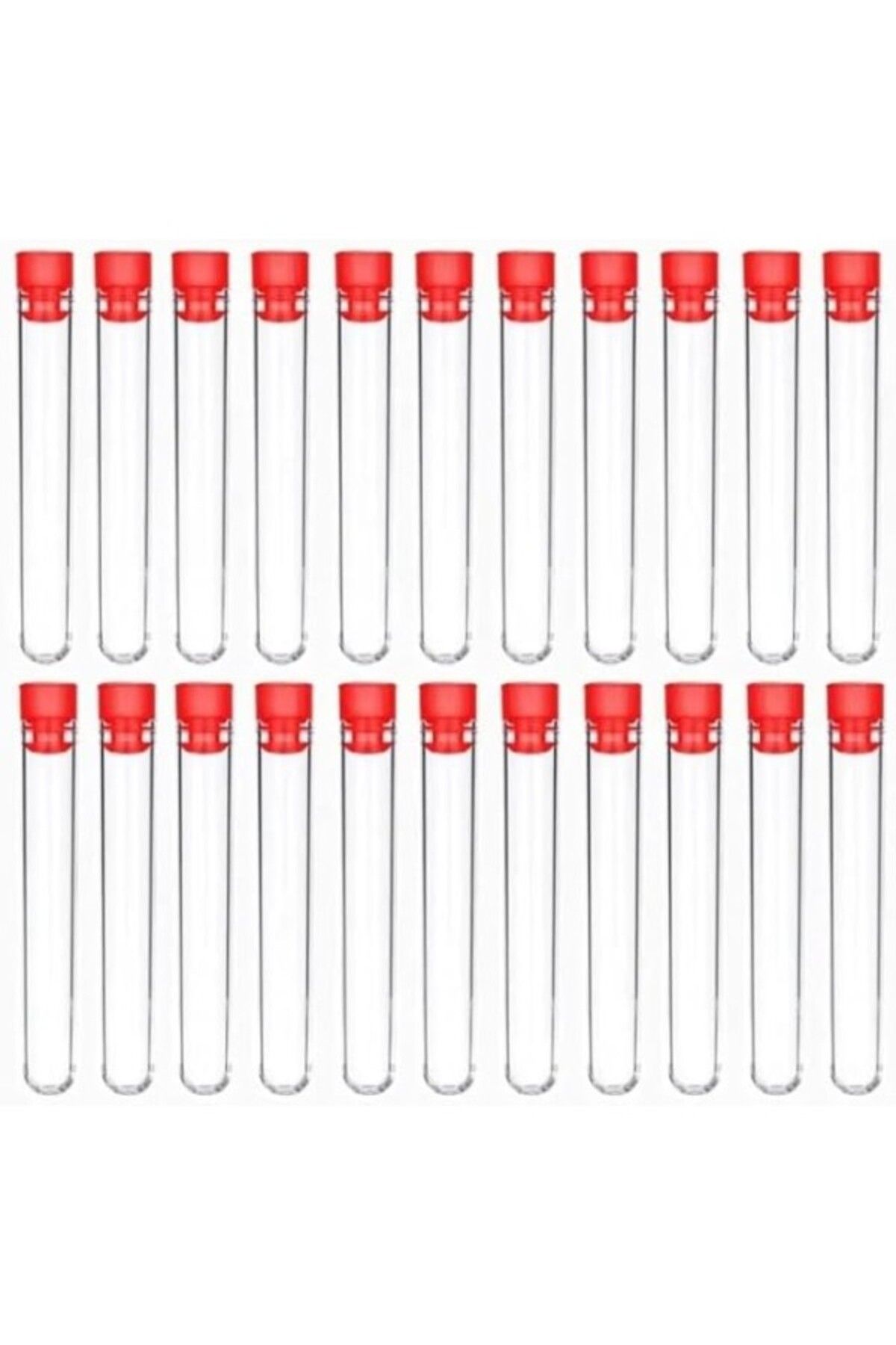 ShopZum Hdg Kapaklı Plastik Deney Tüpü Tübü 1,6X10 Cm 15 Adet