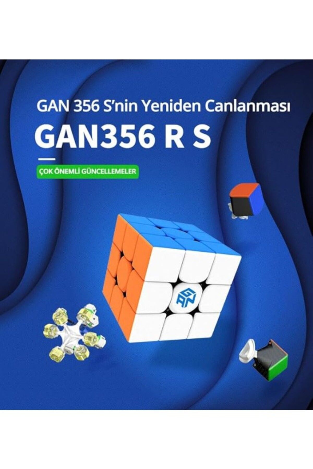 ShopZum Gan 356 R S 3X3 Rubik Küp Zeka Küpü (Etiketsiz) Türkiye Resmi Satıcısı
