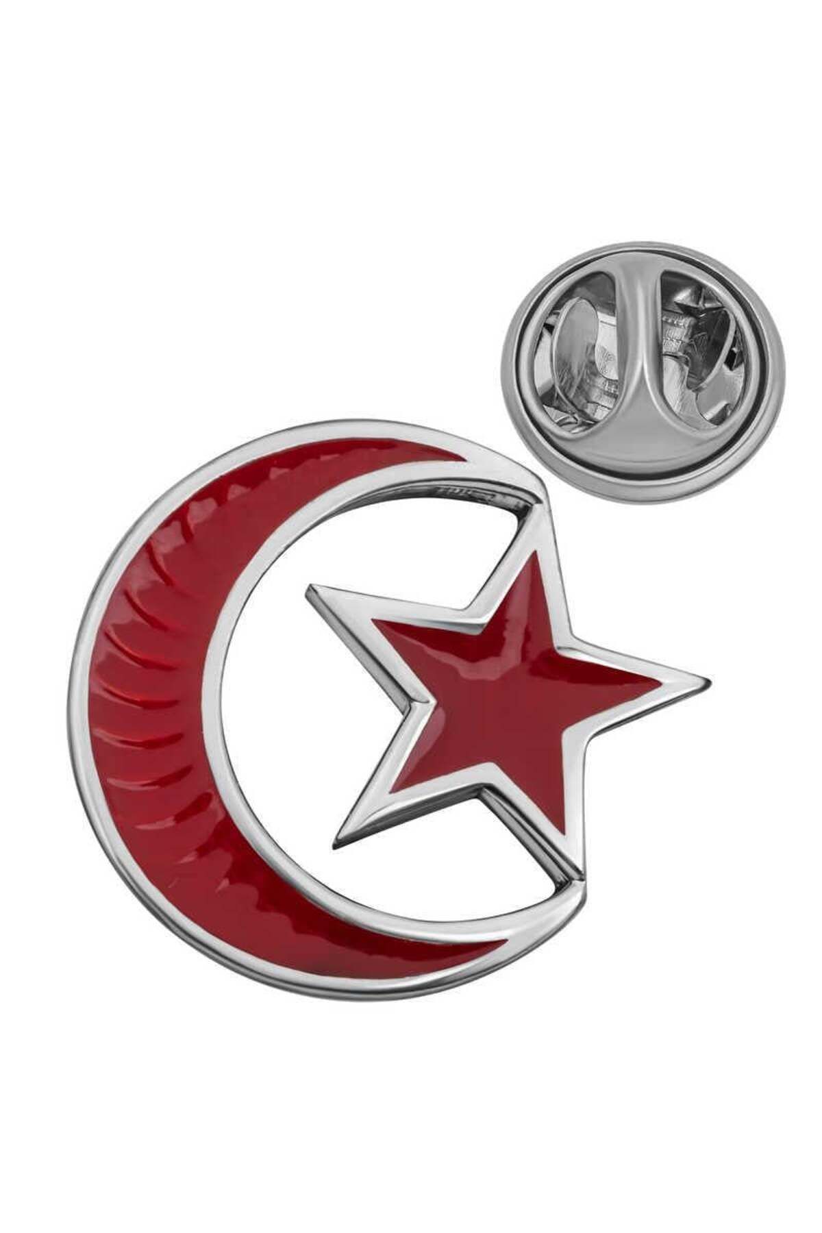 supertrend Süpertrend Gümüş Ay Yıldız Rozet