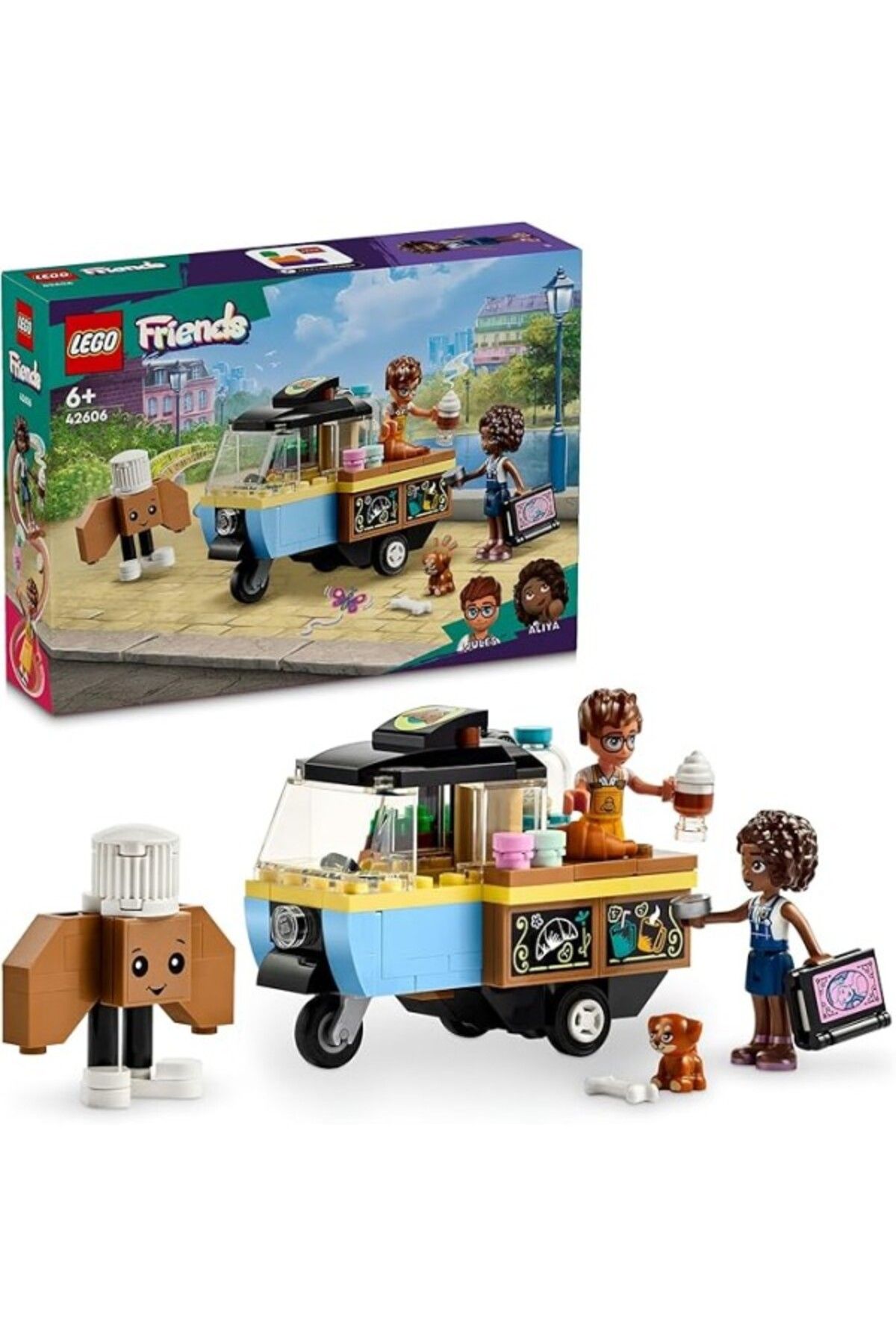 ShopZum Friends Mobil Pastane 42606-6 Yaş Ve Üzeri Çocuklar Aliya Minifigürü İçeren Yaratıcı