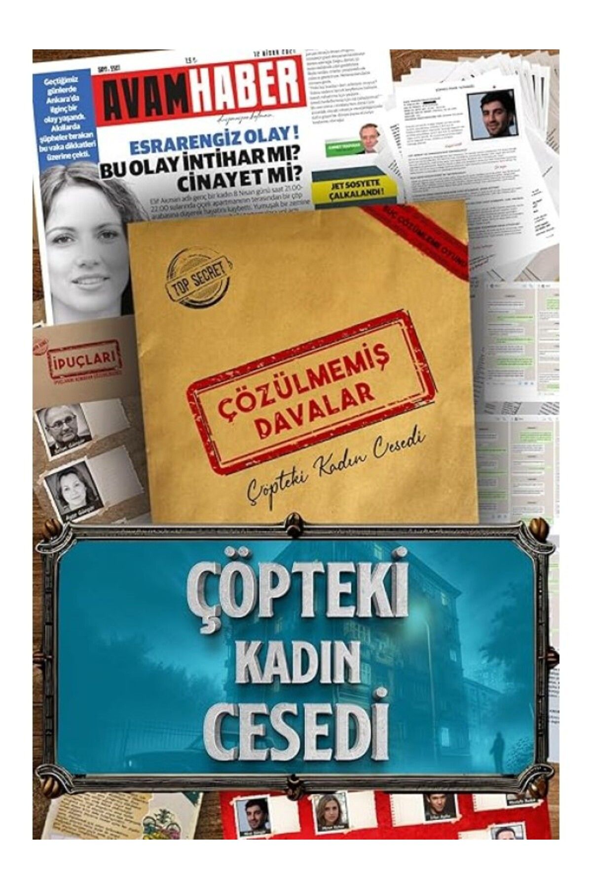 ShopZum Çözülmemiş Davalar Dedektiflik Suç Çözümleme Oyunu Elif Akman Dosyası - Gizem Bulmaca Cinayet Çözme
