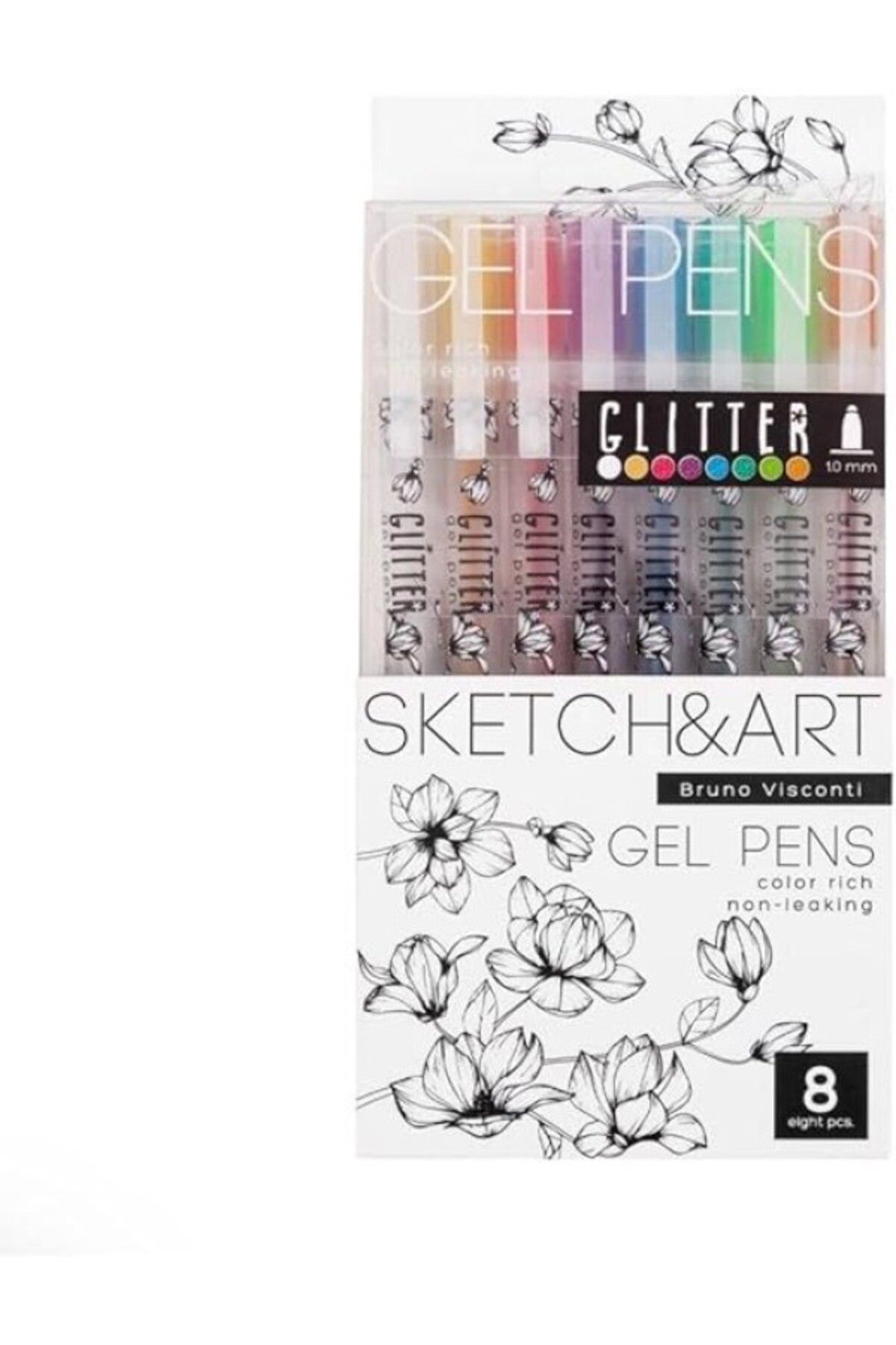 ShopZum Sketch&Art Uniwrite Glitter 1,0Mm 8 Renk Jel Kalem