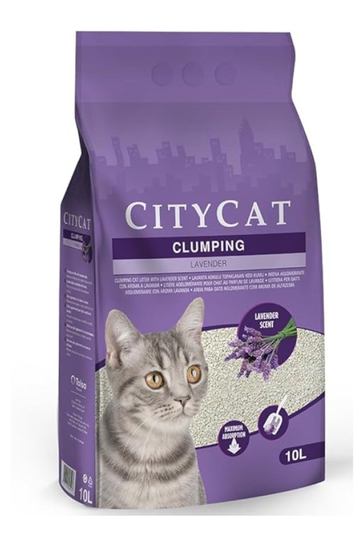 ShopZum City Cat Lavanta Kokulu Kedi Kumu 10 Lt