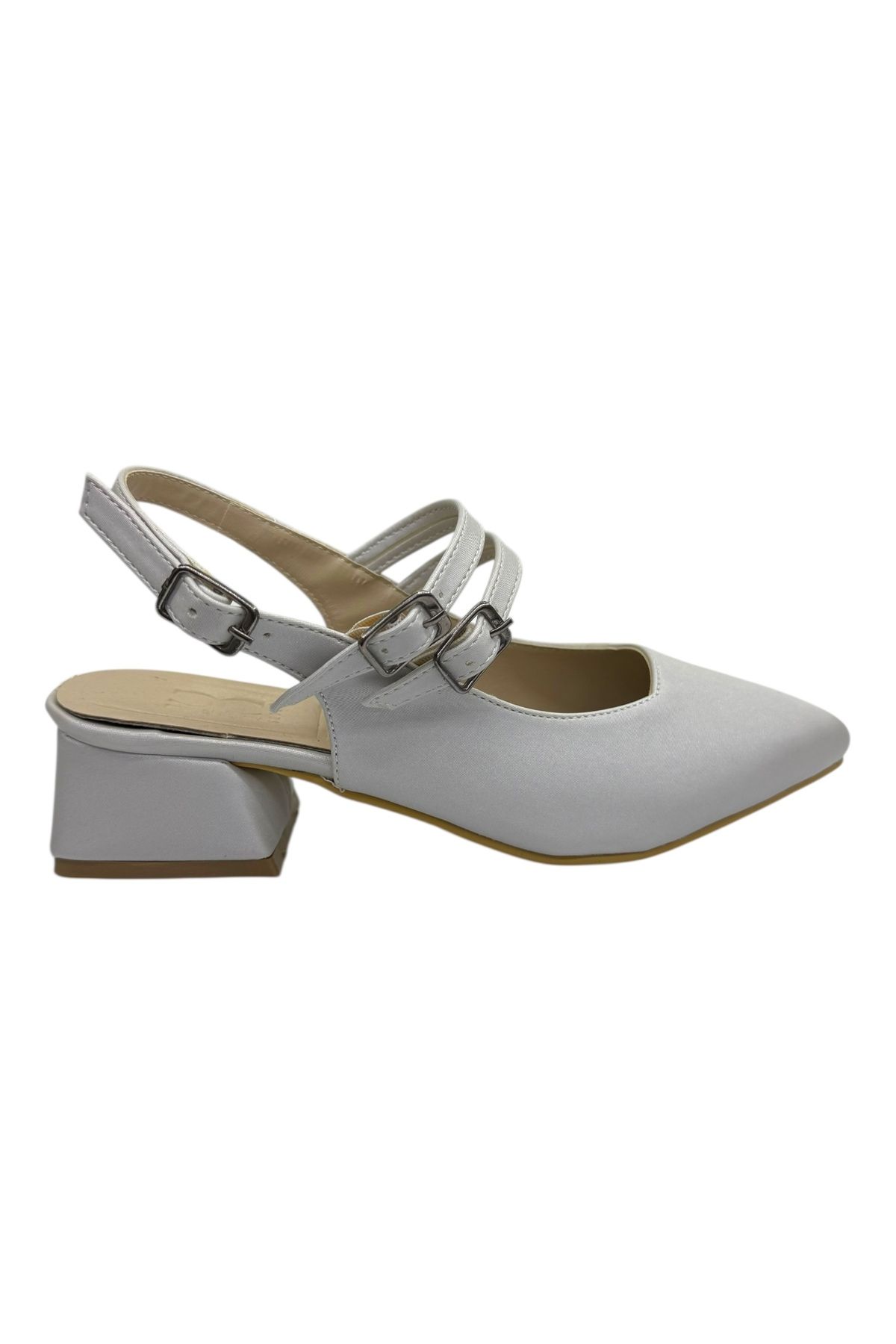 Shoes Çift Tokalı Kısa Topuklu Babet