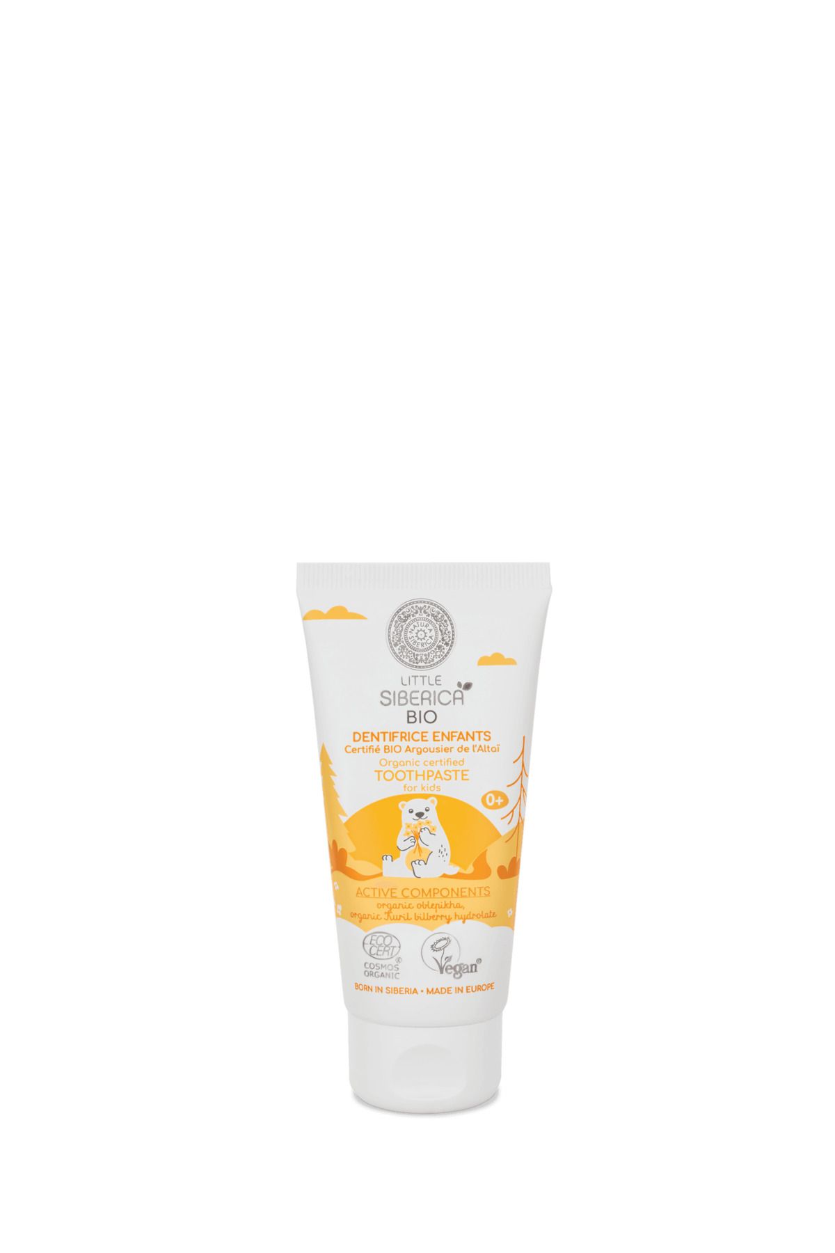 Natura Siberica LS BIO Organic Certified Toothpaste For Kids Altai Oblepikha, 60 g