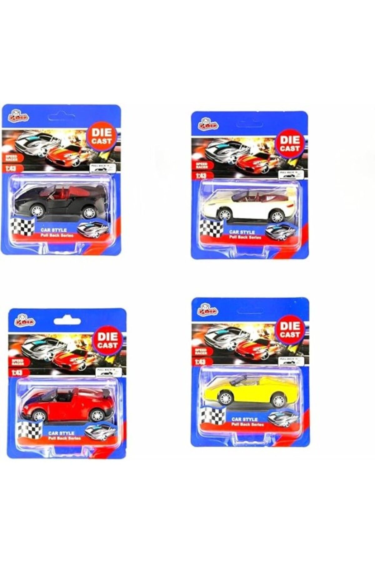 ShopZum Kartela Çekbırak 1:43 Dıe Cast Metal Araba