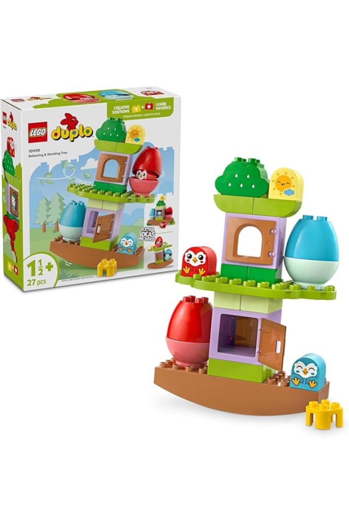 ShopZum Duplo My First Denge Ve Dizme Ağacı 10440-18 Ay Ve Üzeri Çocuklar Eğitici, Öğretici Ve