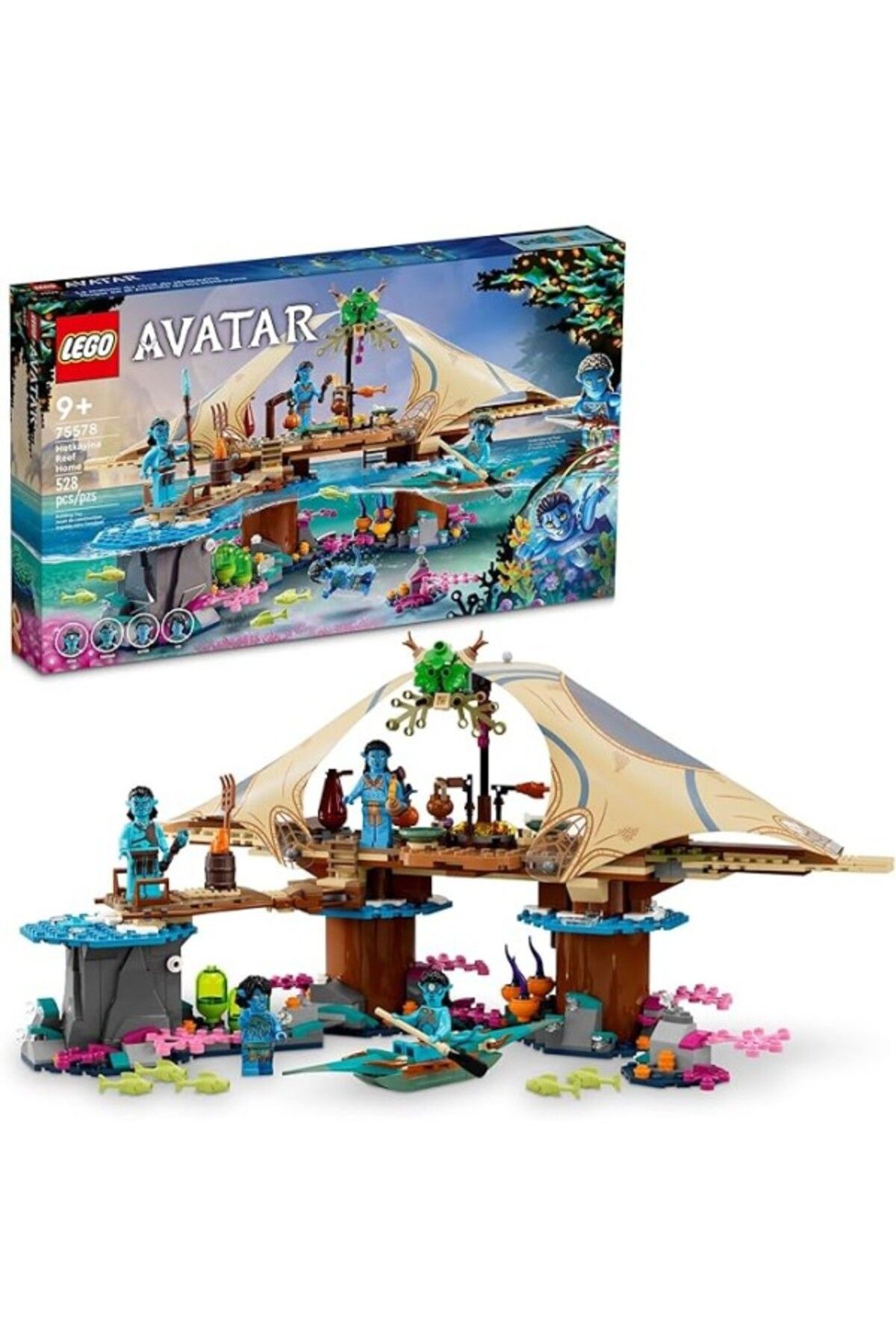 ShopZum Lego® Avatar Metkayina Resif Evi 75578-9 Yaş Ve Üzeri Çocuklar 4 Minifigür İçeren Koleksiyonluk