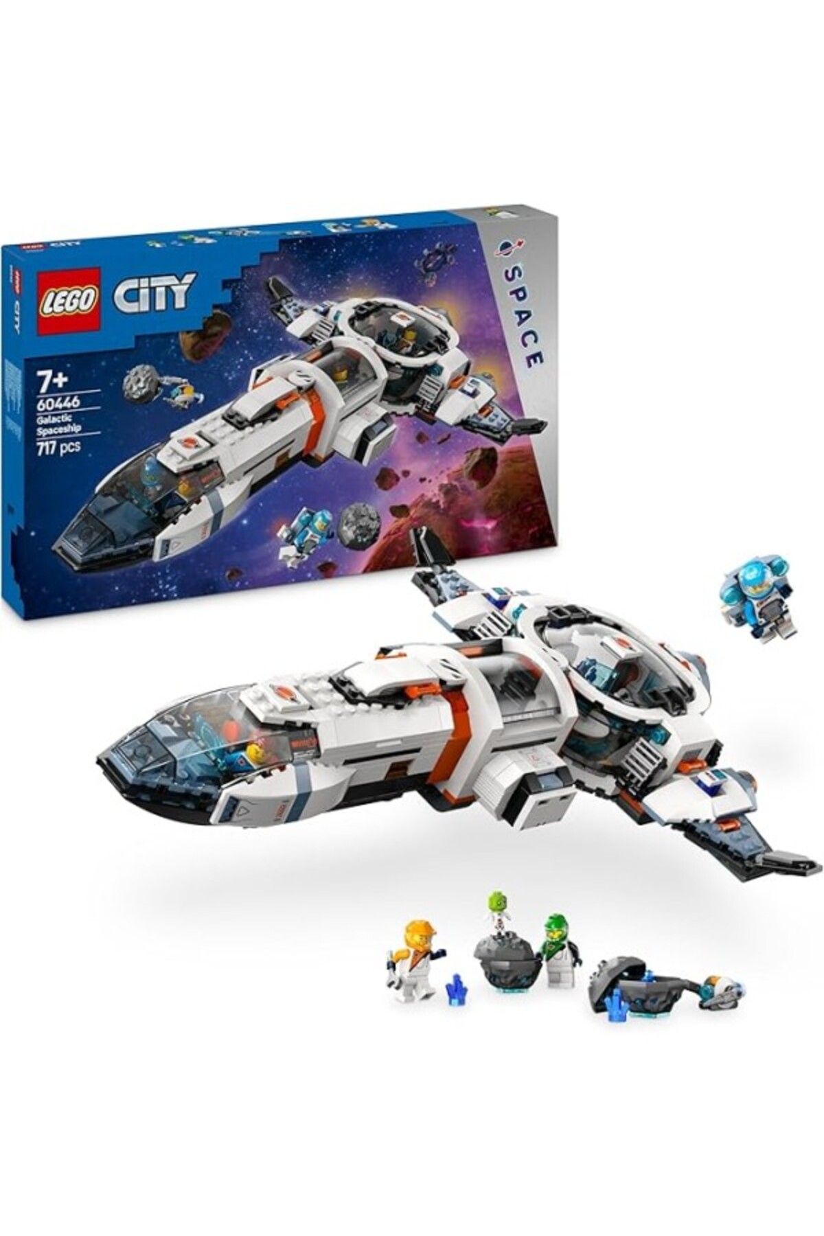 ShopZum Lego City Modüler Galaktik Uzay Gemisi 60446-7 Yaş Ve Üzeri Çocuklar Için Astronot Ve Uzaylı