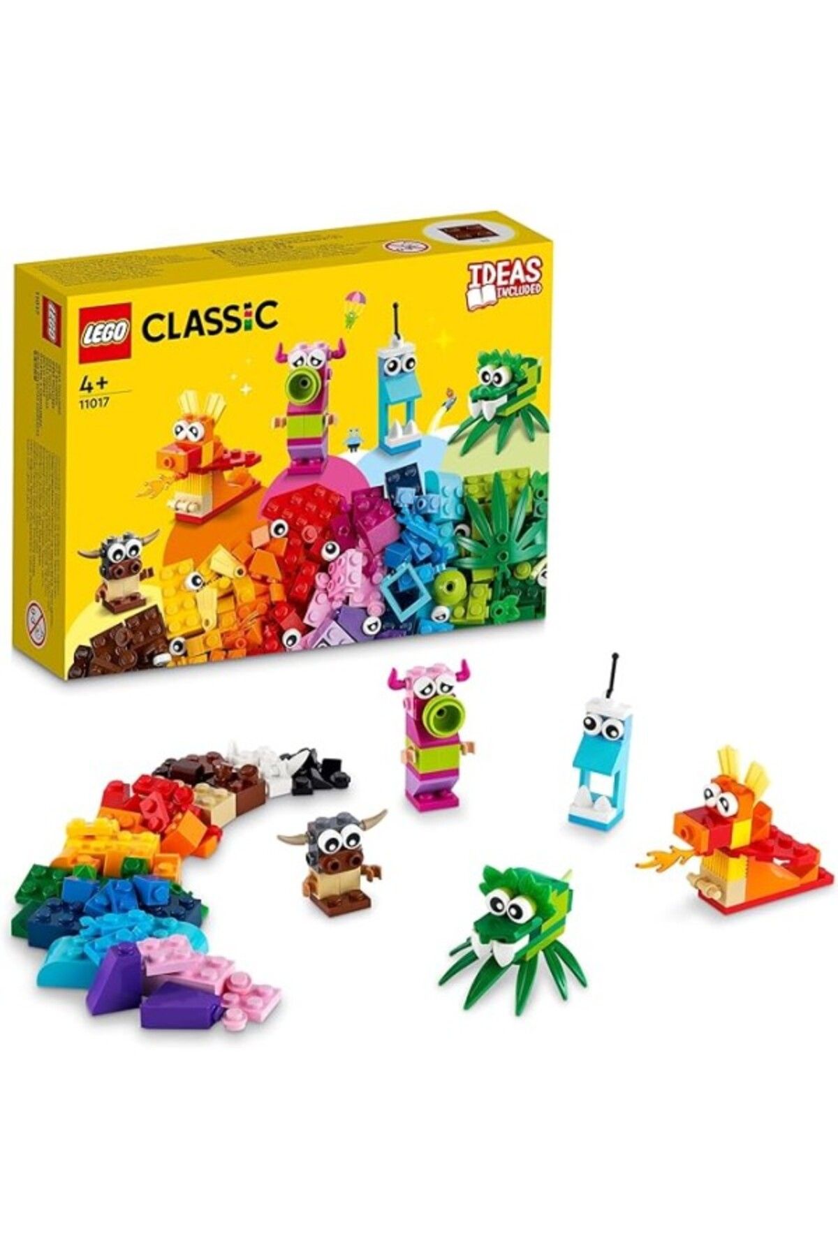 ShopZum Classic Yaratıcı Canavarlar 11017-4 Yaş Ve Üzeri 5 Canavar Mini Modeli İçeren Oyuncak