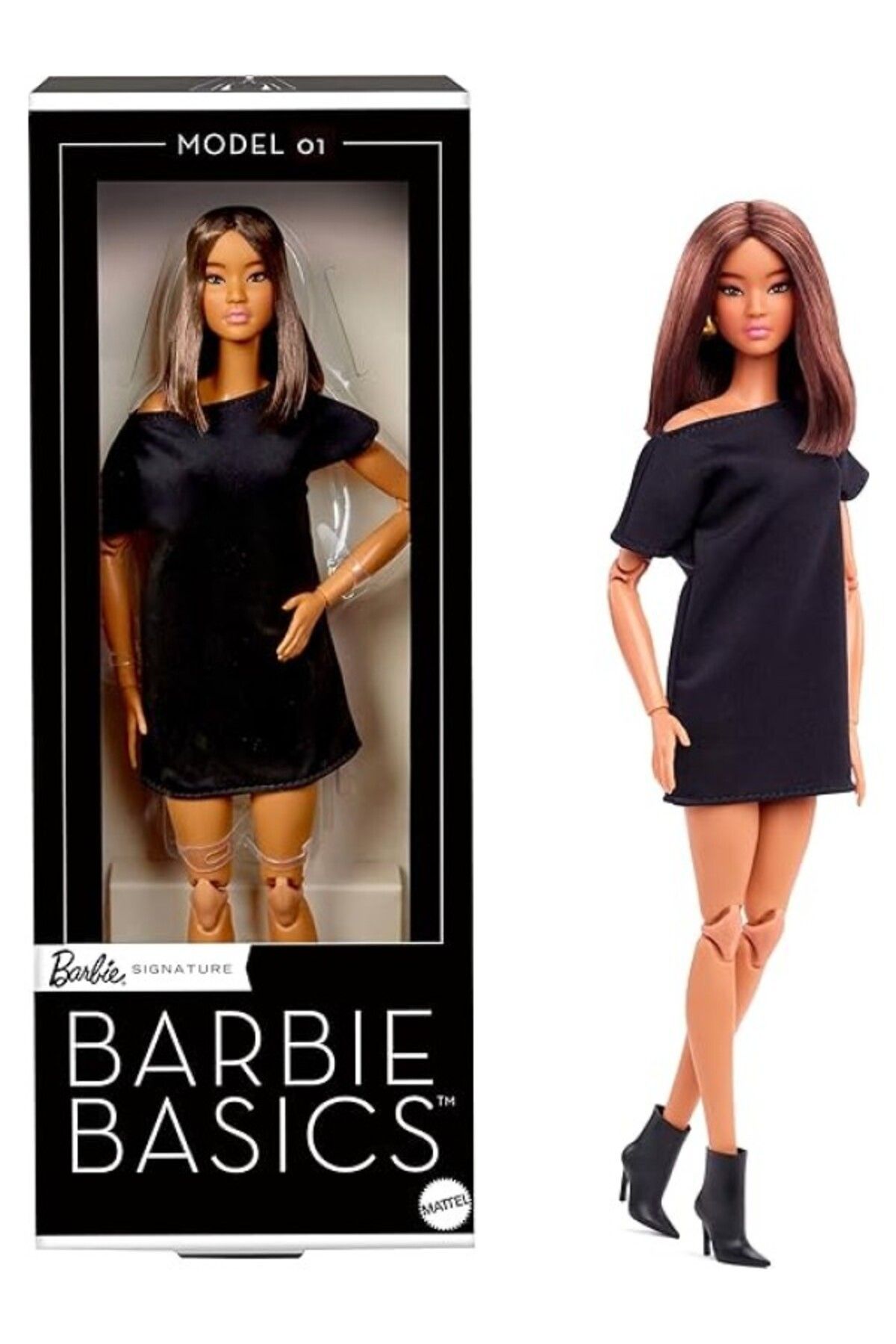 ShopZum Basics™ Koleksiyon Moda Bebekler - Kumral Kısa Saçlı Basics Koleksiyona Uygun Bebek