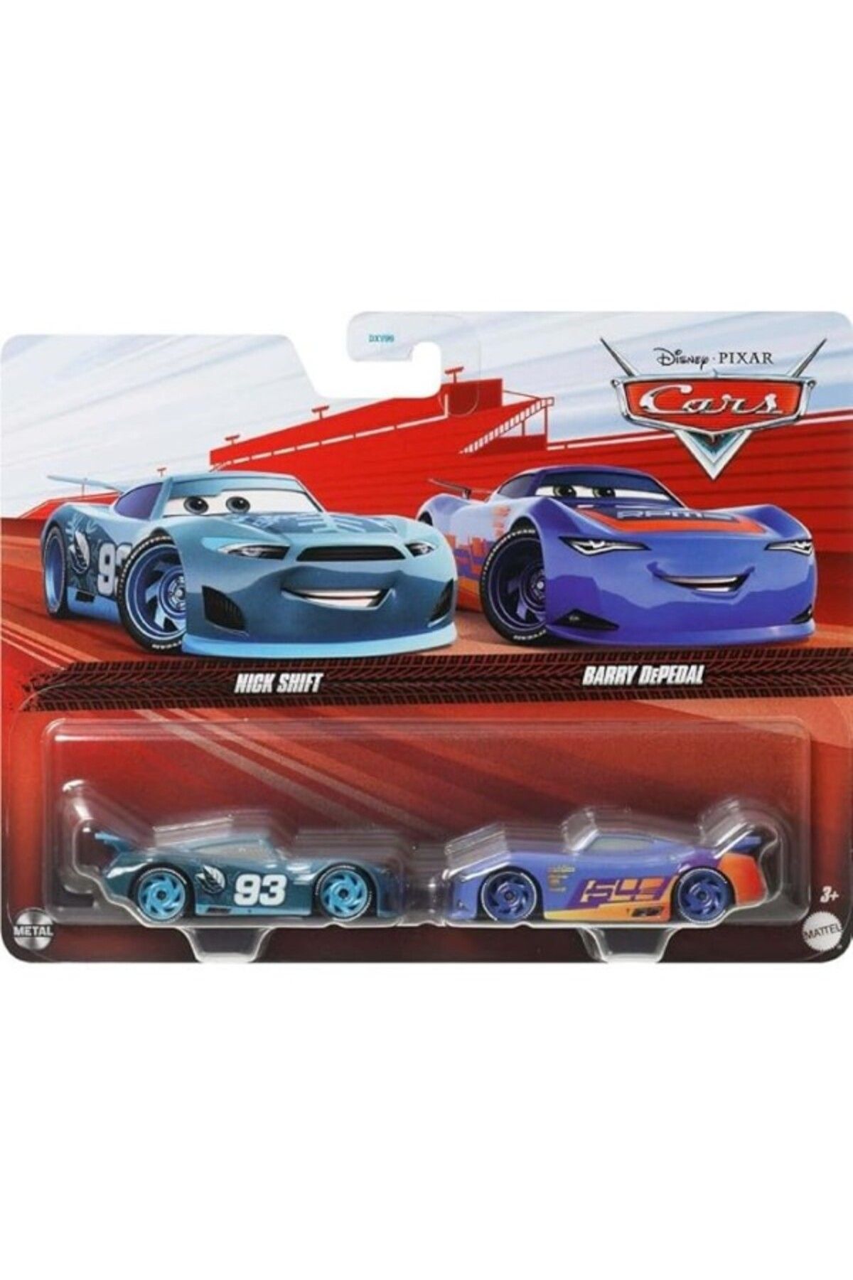 ShopZum Disney Pixar 2'Li Paket Metal Araba 1:55 - Nick Shift & Barry Depedal