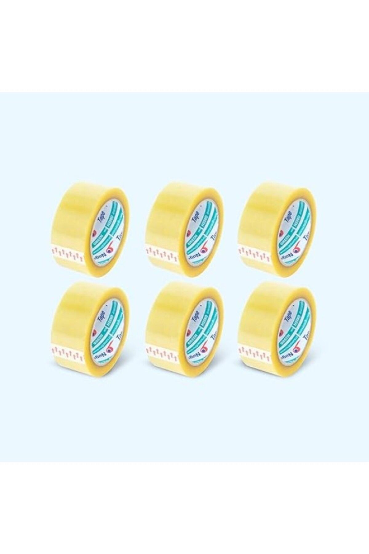 ShopZum Nuga Şeffaf Koli Bandı - 45Mm*100Mt - 38 Mikron - Akrilik (6 Adet)