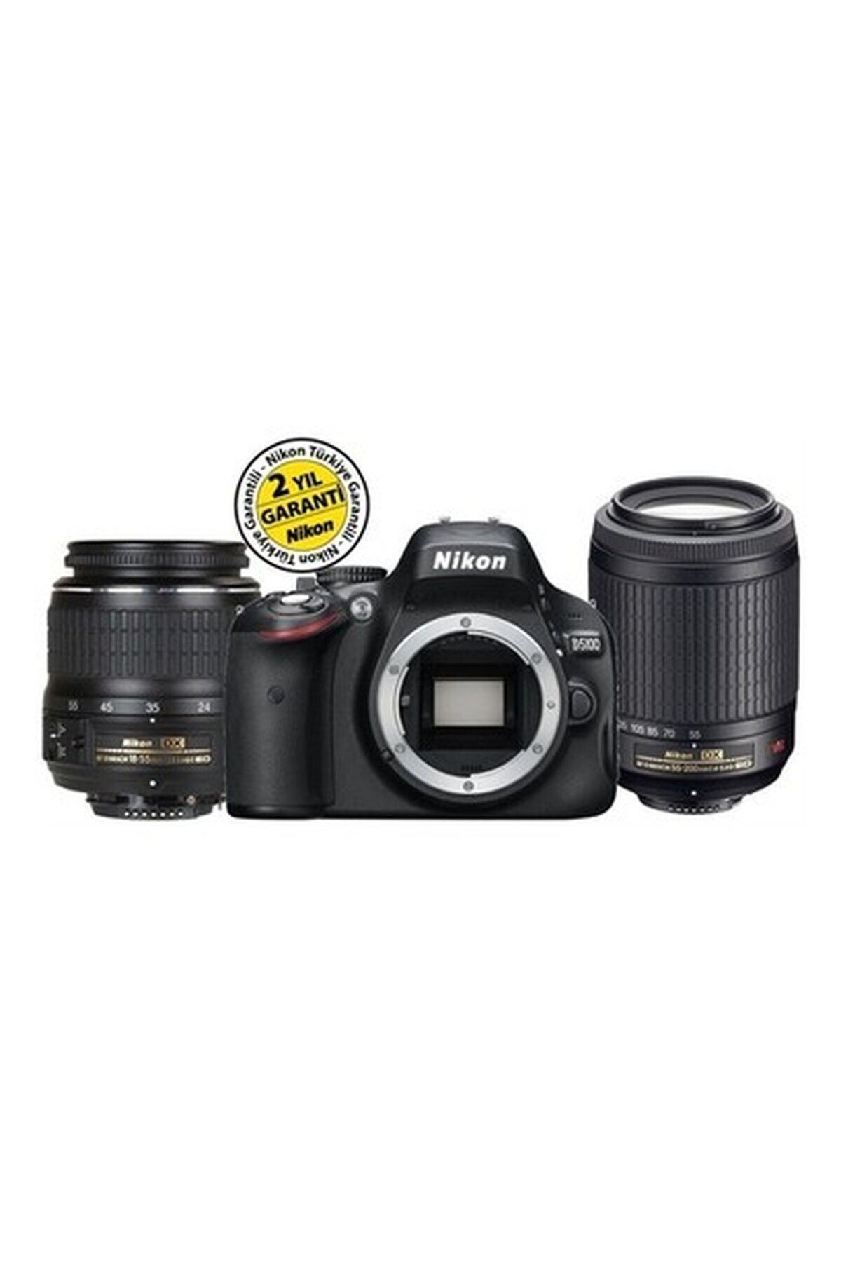 NİKON Nikon D5100 18-55mm DX + 55-200mm VR Kit 16,2 MP 3\