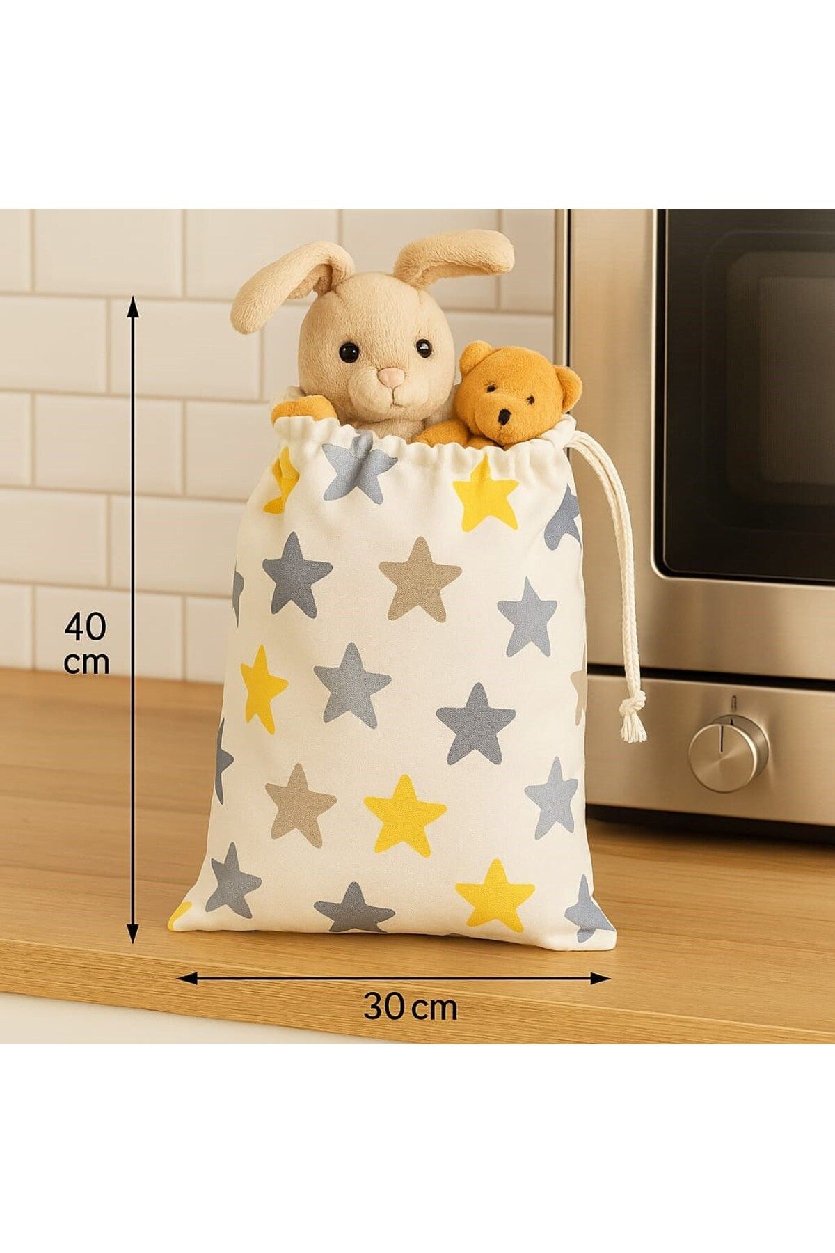Tly Home Textiles BEBEK BAKIM ÇANTASI (YILDIZ DESENLİ )