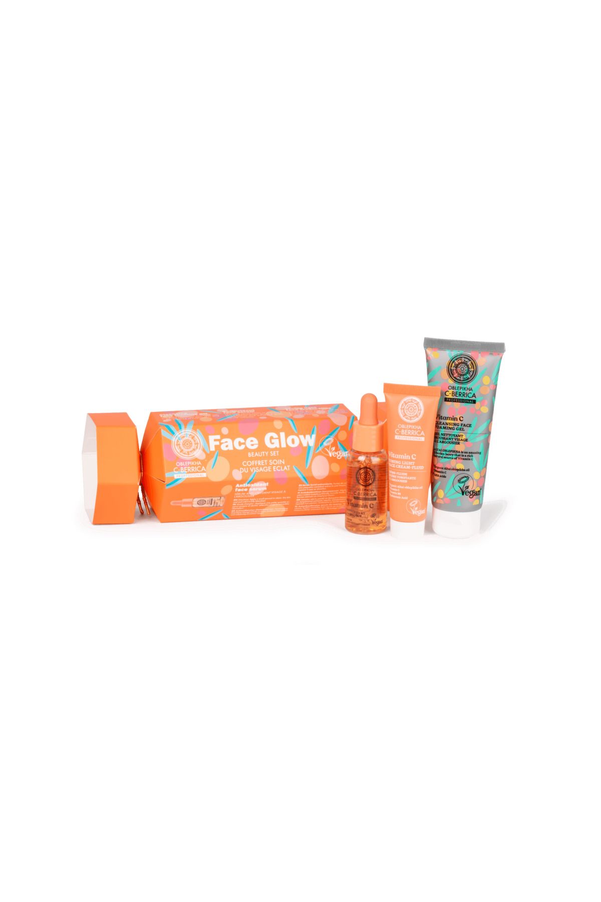 Natura Siberica O C-Berrica Face Glow Beauty Set, 75 ml/30 ml/30 ml
