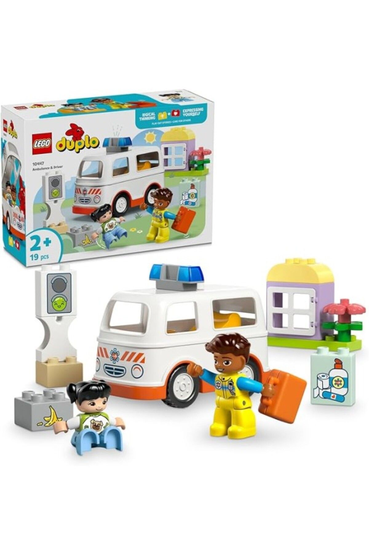 ShopZum Duplo Town Ambulans Ve Sürücü 10447-2 Yaş Ve Üzeri Çocuklar Eğitici Ve Yaratıcı Oyuncak