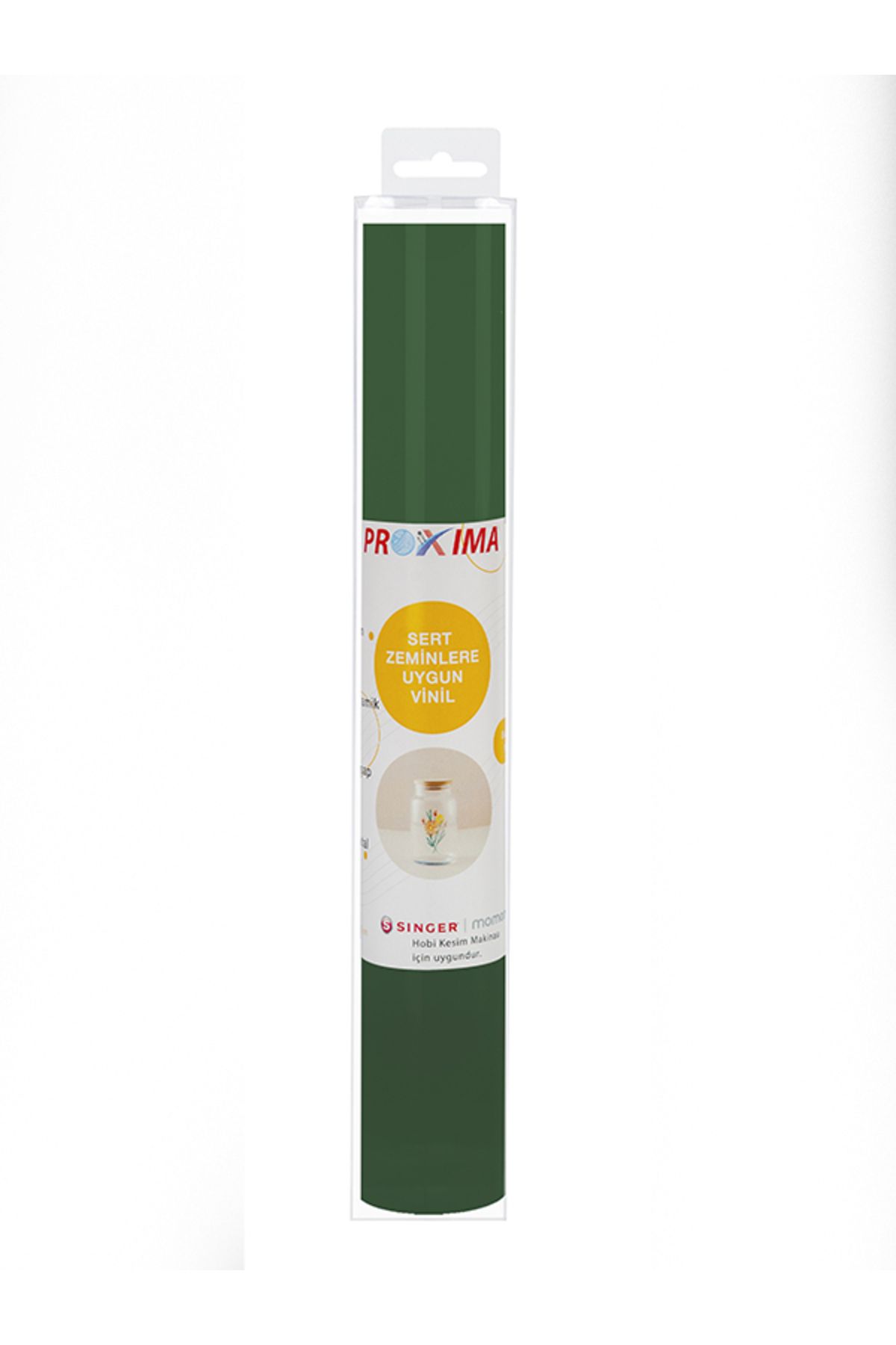 PROXIMA Sert Zemine Uygun Vinil 30x150 cm Zümrüt Yeşili