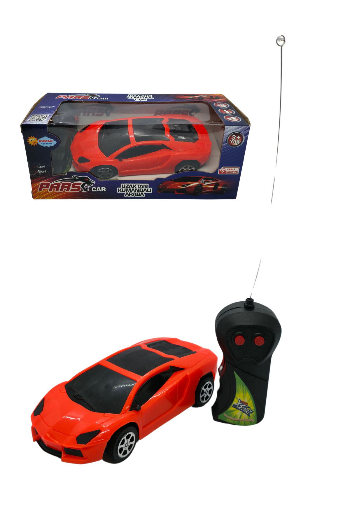 RAF Store Pilli Uzaktan Kumandalı 2 Fonksiyon (İleri-Geri) 18 Cm Pars Araba 1:24 Ölçek 27 Mhz