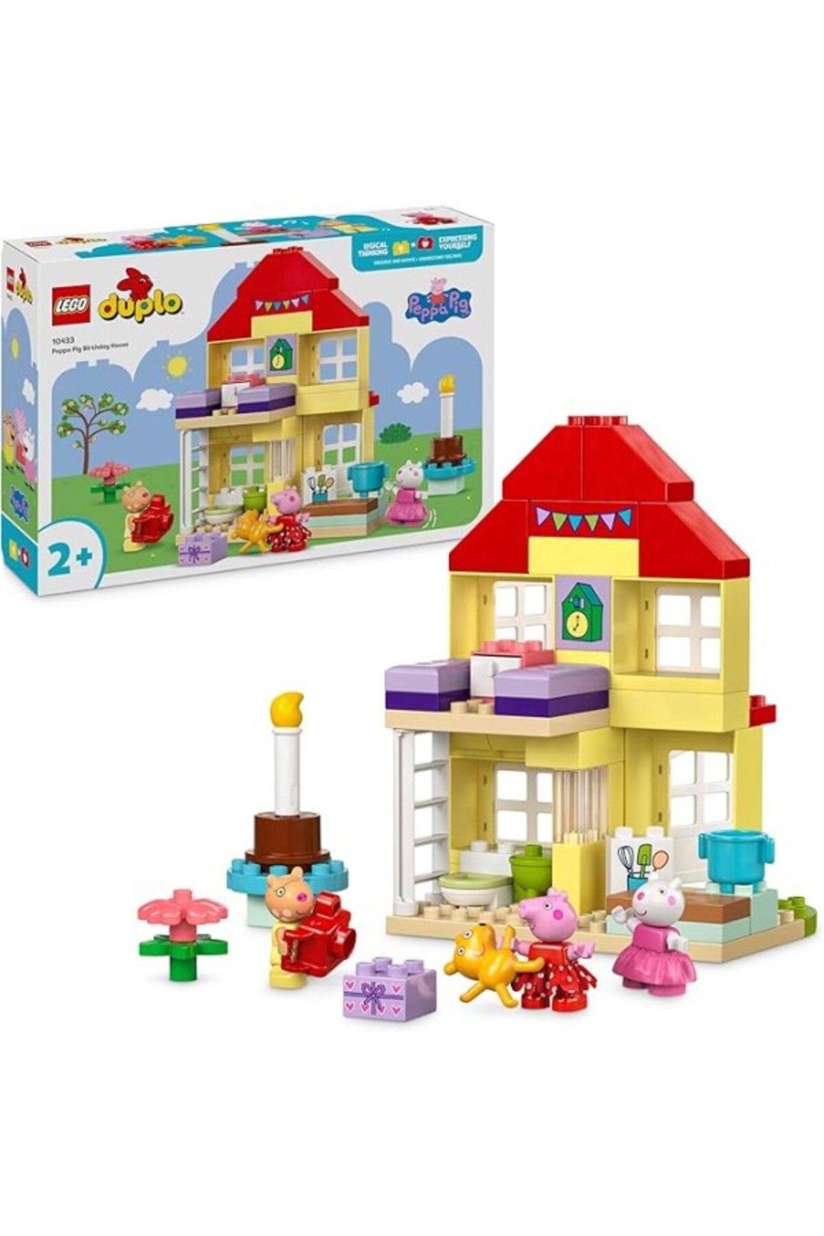 ShopZum Duplo Peppa Pig Doğum Günü Evi, 2 Yaş Ve Üzeri Çocuklar Guzel Bir Oyun Seti, Peppa Pig