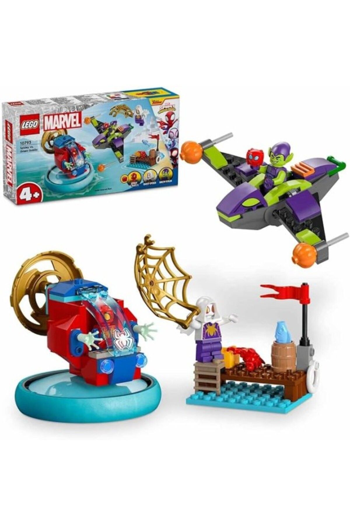 ShopZum Lego 4+ Spidey Green Goblin’E Karşı 10793-4 Yaş Ve Üzeri Çocuklar Için Marvel Örümcek Adam Ve Green