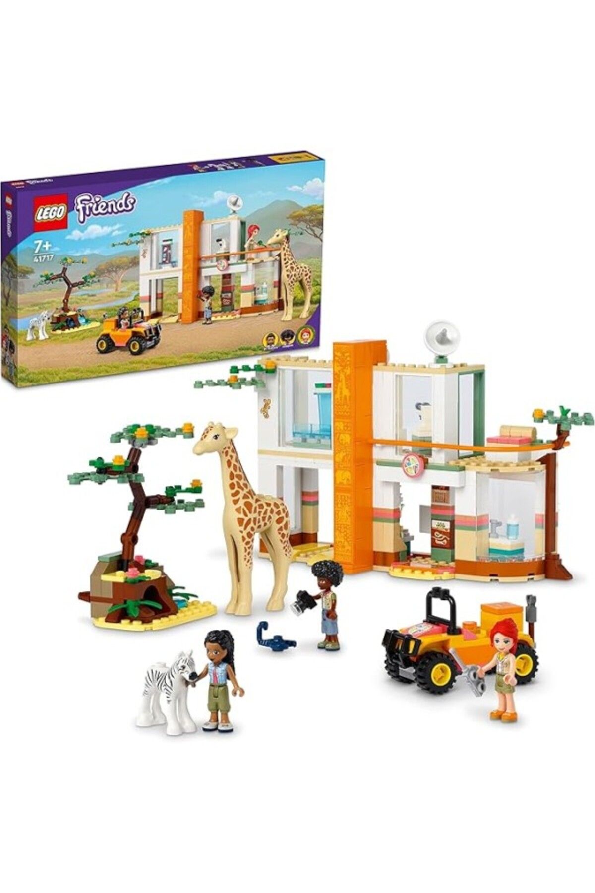 ShopZum Lego® Friends Mia’Nın Vahşi Hayvan Kurtarma Merkezi 41717-7 Yaş Ve Üzeri Için 3 Vahşi Hayvan